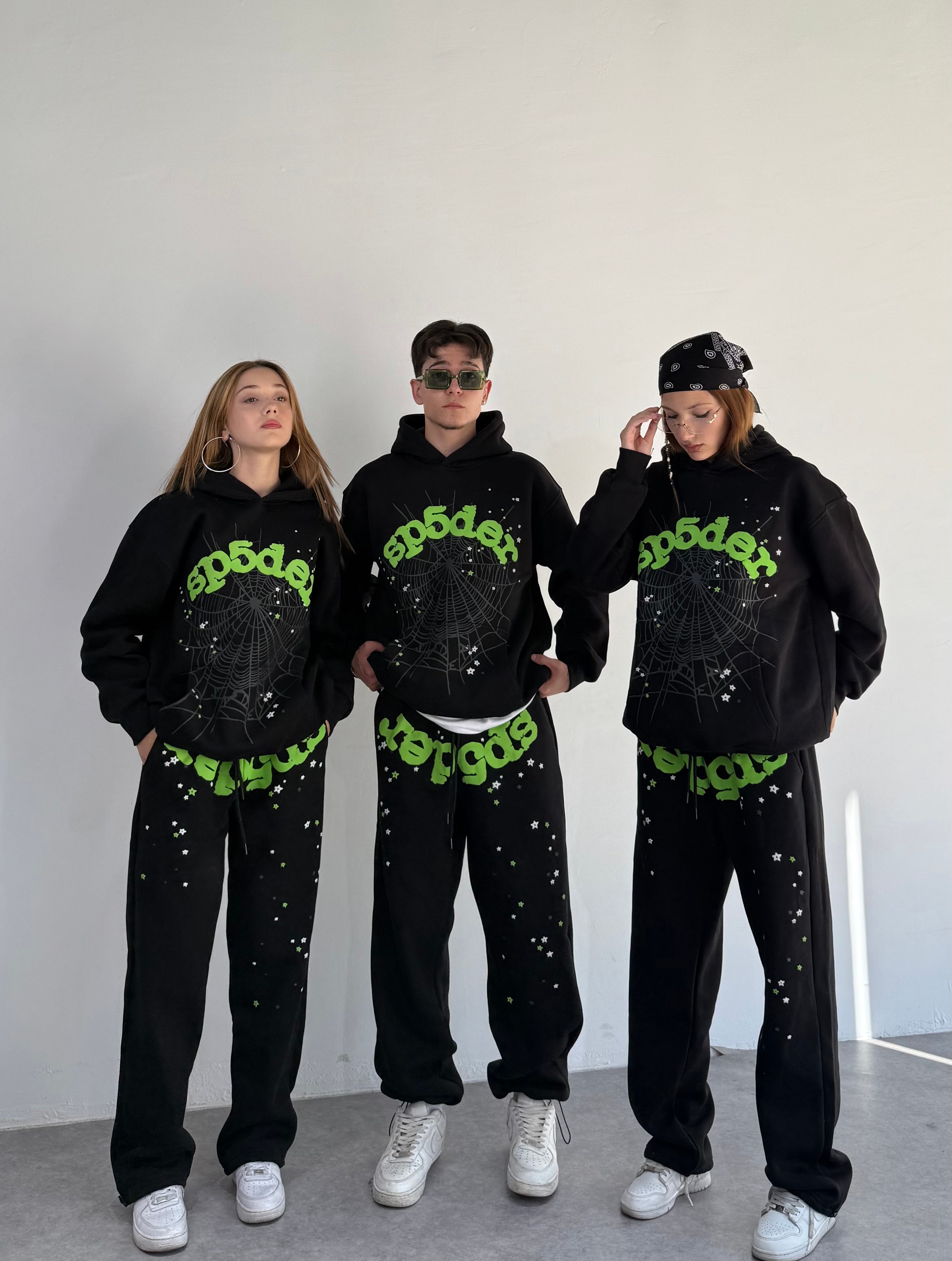 Spider Baskılı Oversize Sweatshirt 