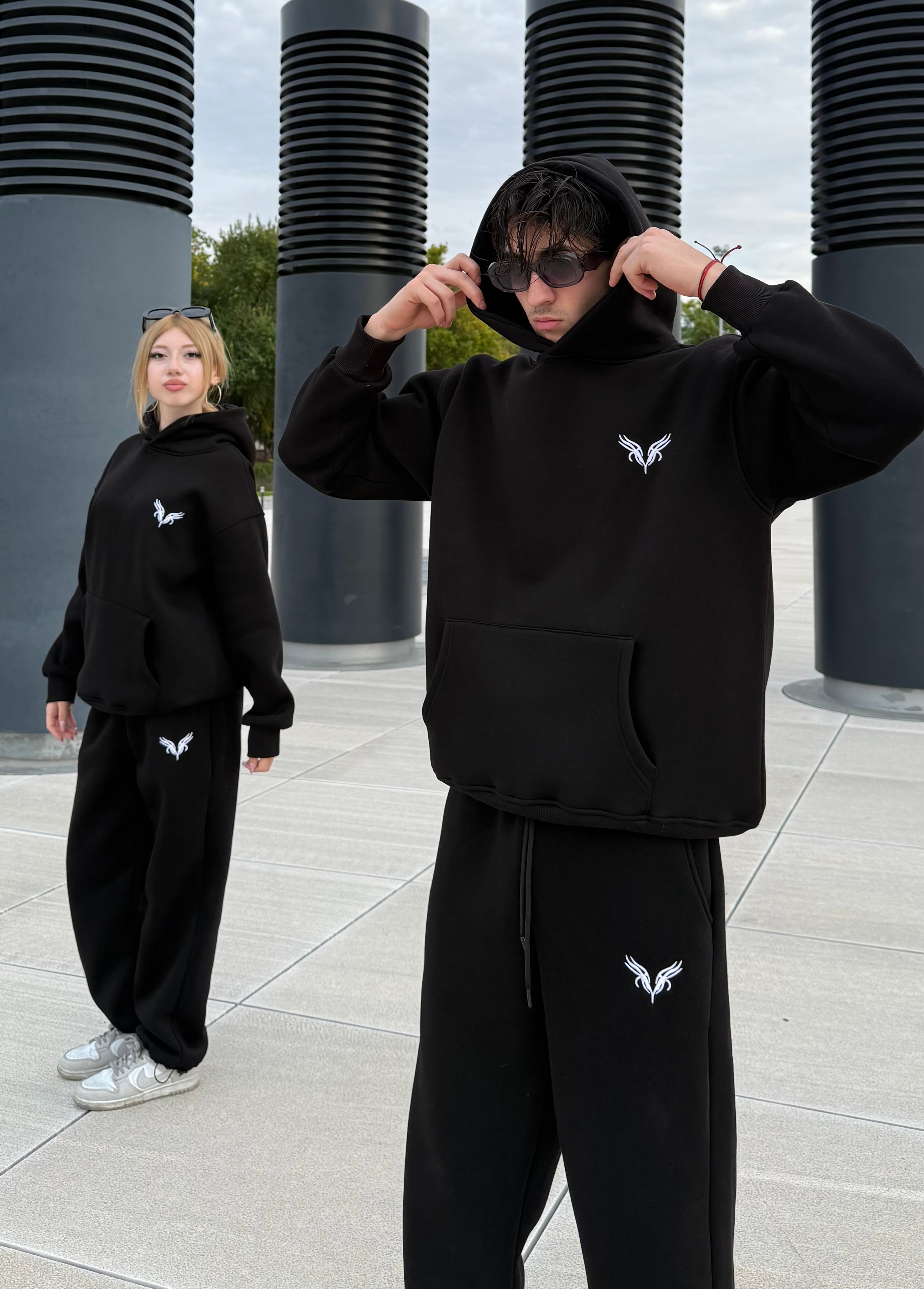 VNM Nakışlı Oversize Premium Eşofman Takımı 