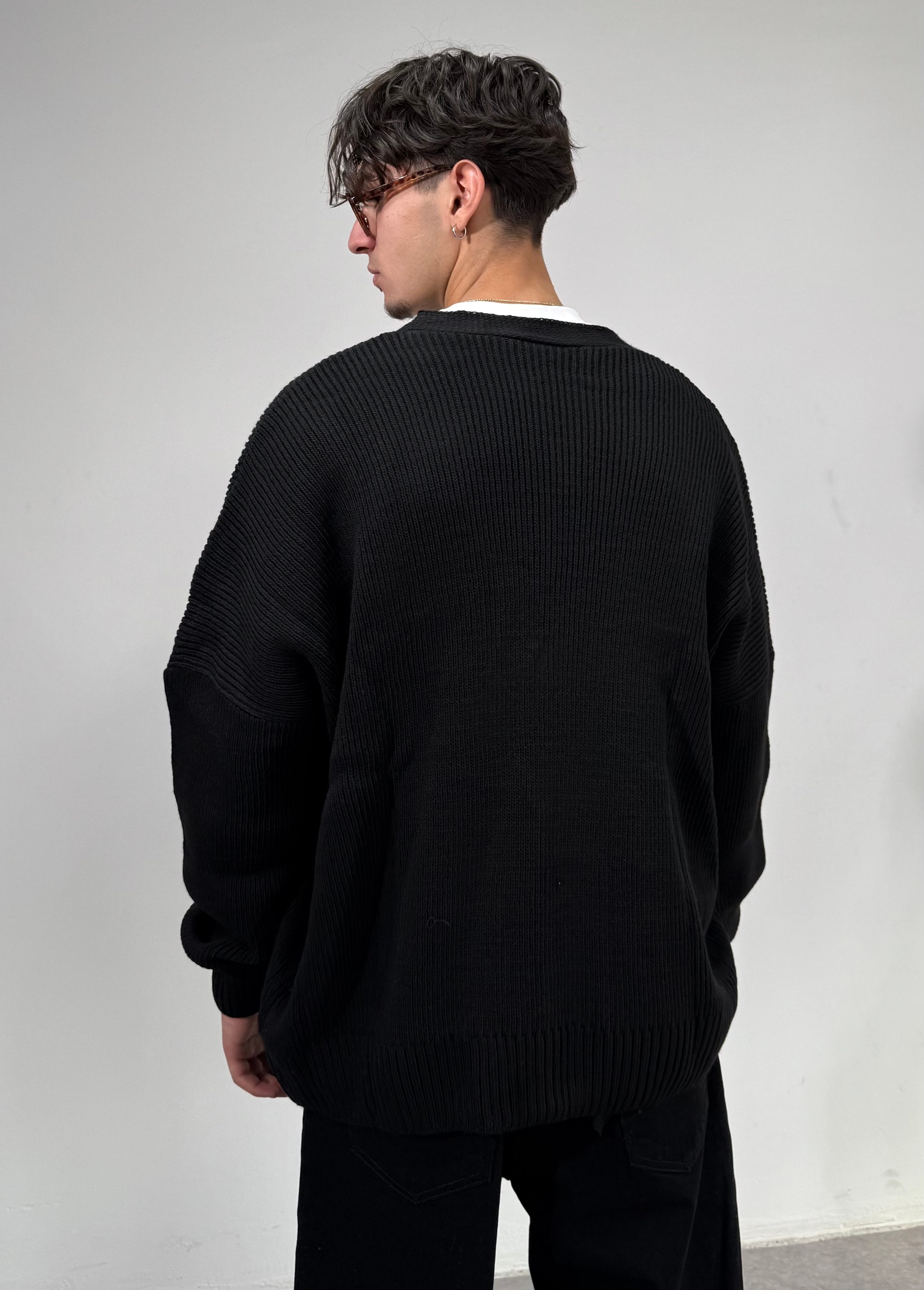 Düğmeli triko Hırka 