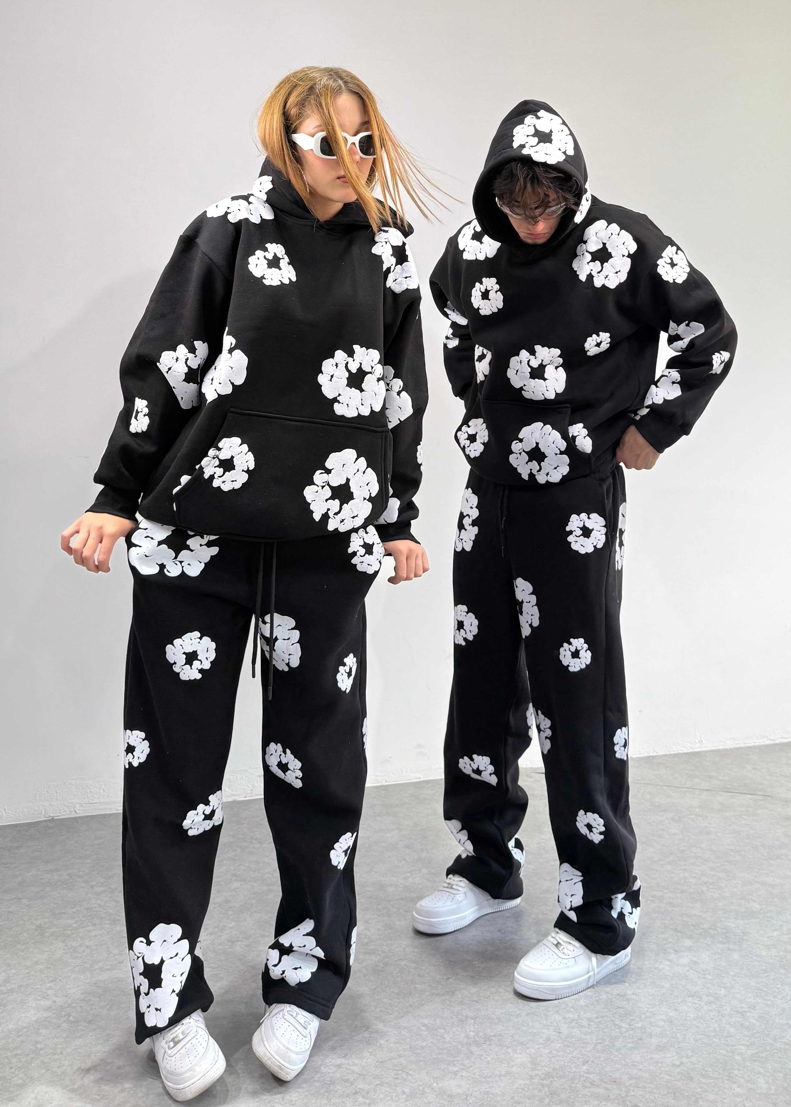 D.Tears Baskılı Oversize Sweatshirt 