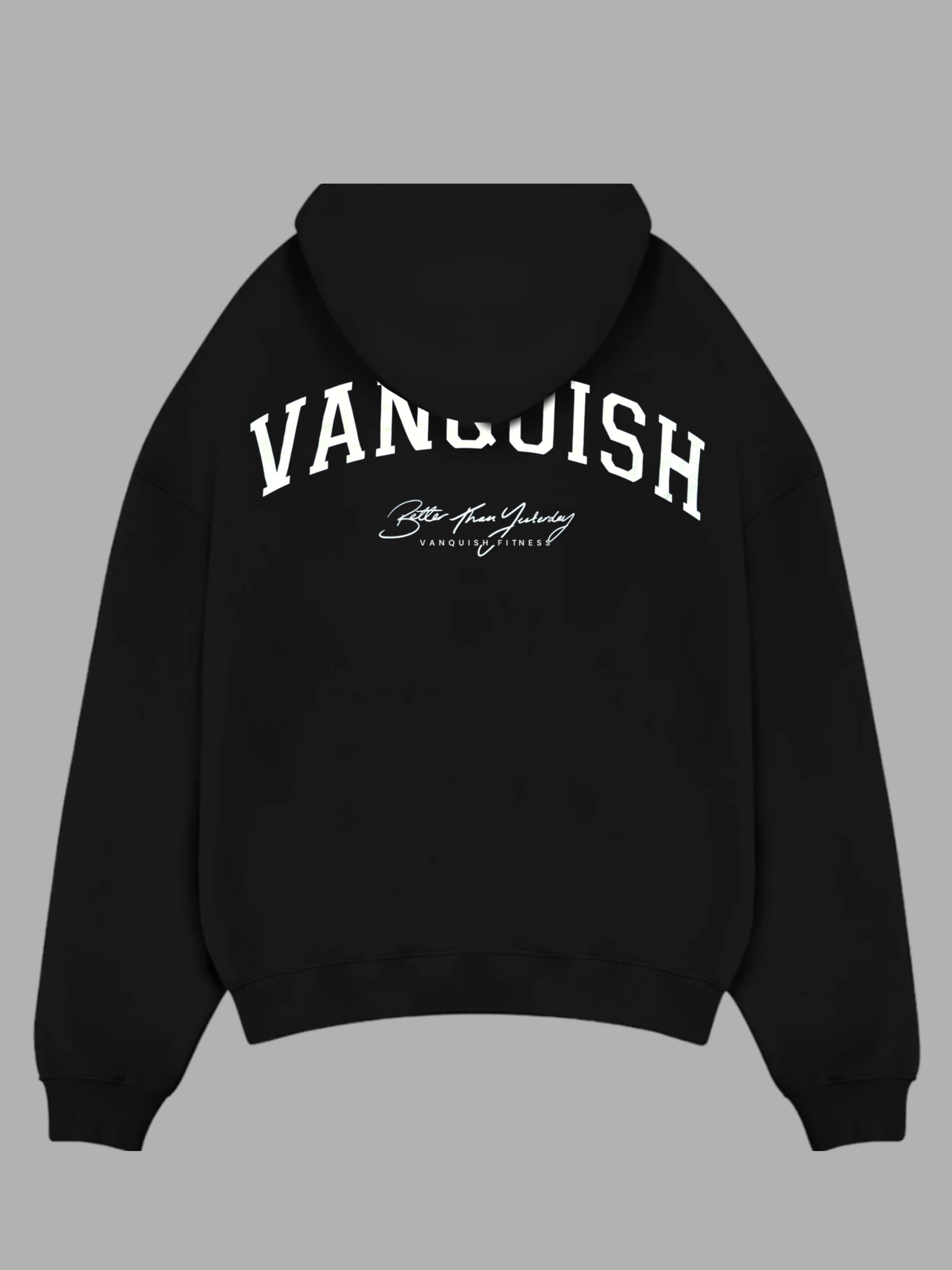 VNQSH Baskılı Oversize Sweatshirt - Siyah