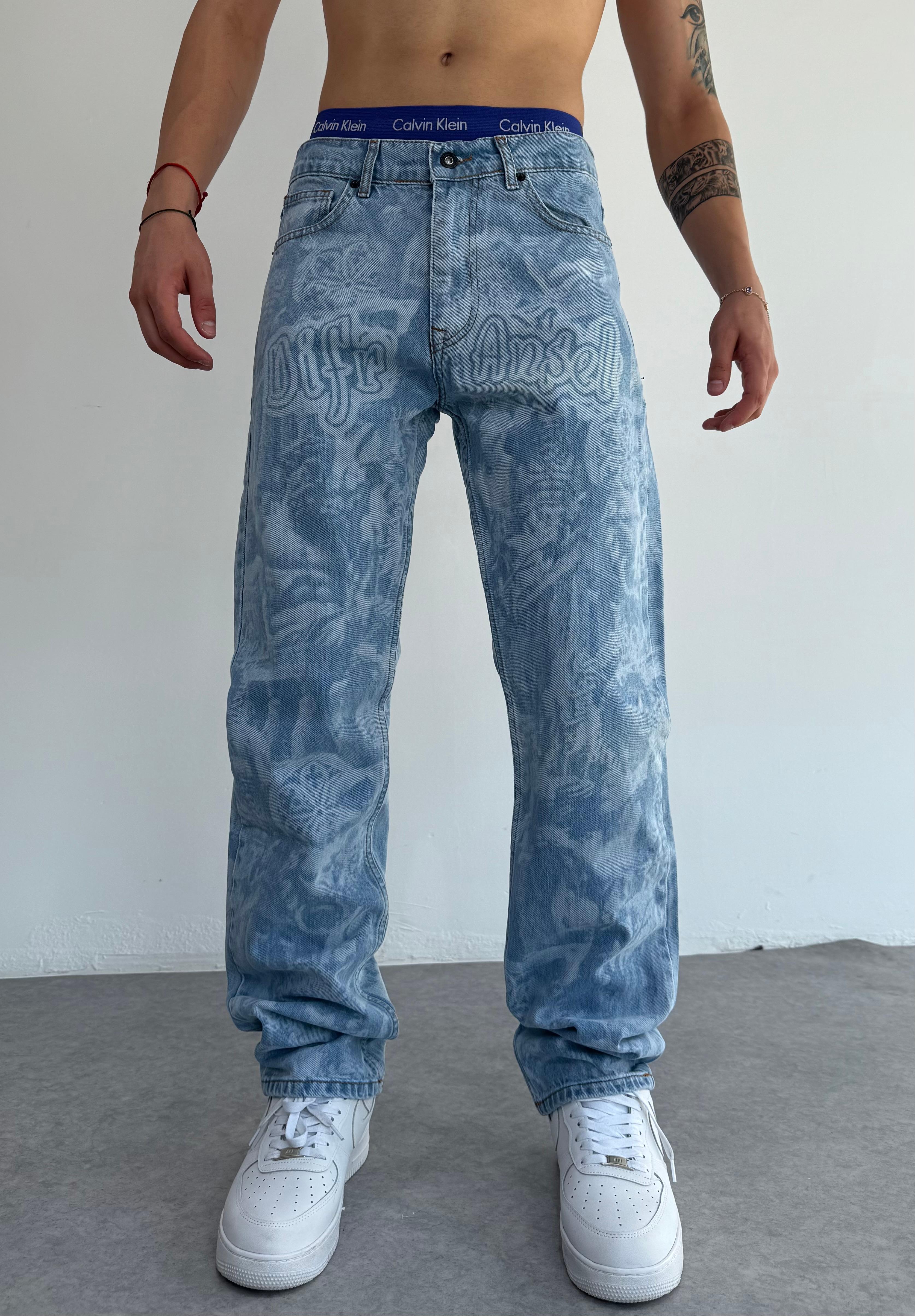 Full Desenli Bol Baggy  Kalıp Premium Pantolon