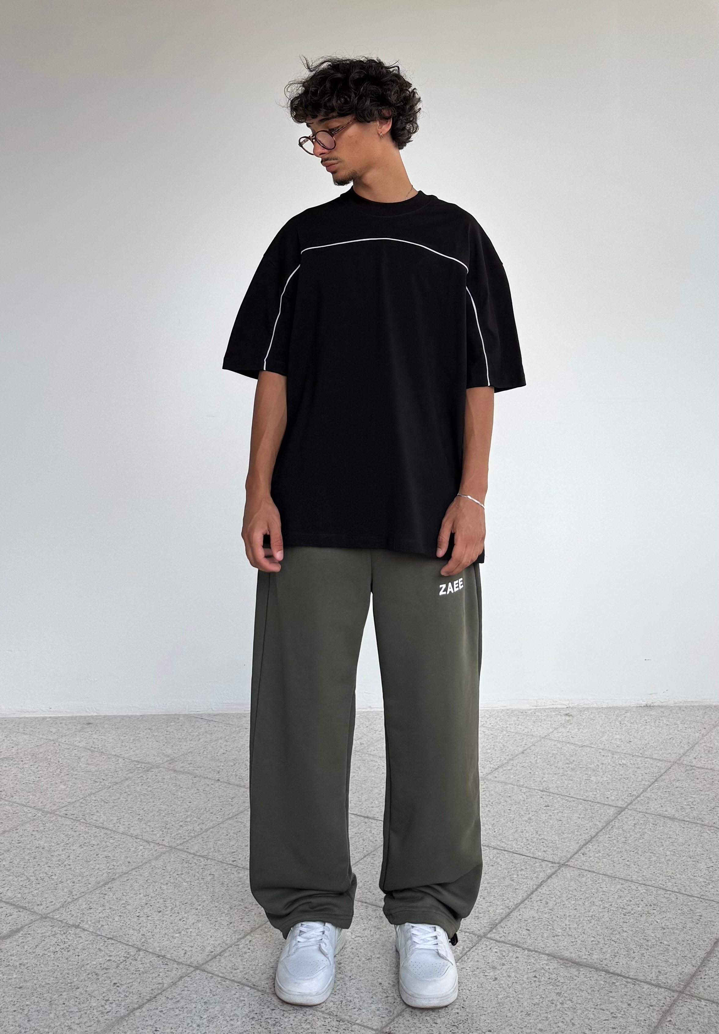 Biye geçişli Oversize Premium tişört