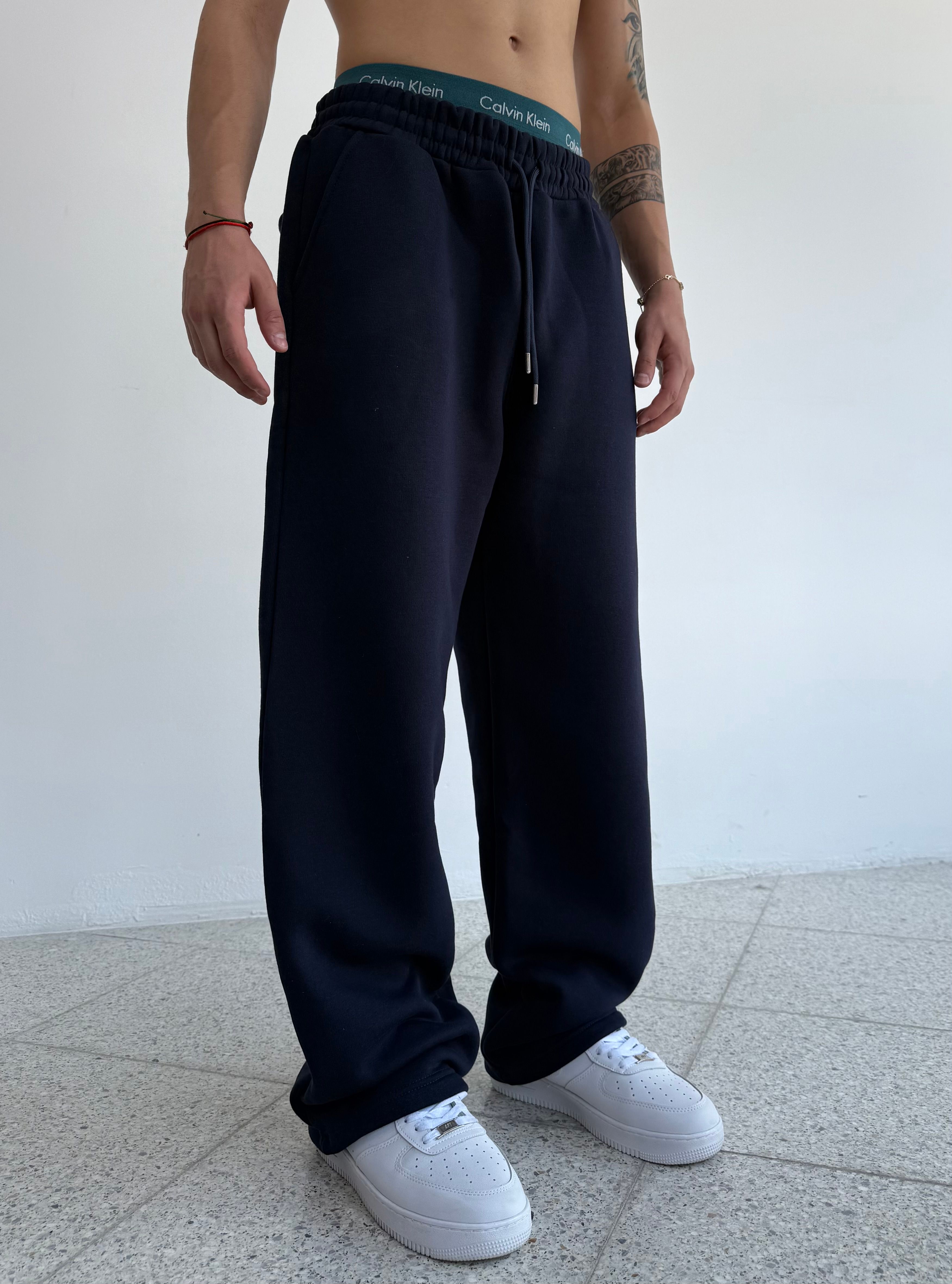 Kışlık Çam Nakışlı  Baggy  Eşofman Altı 