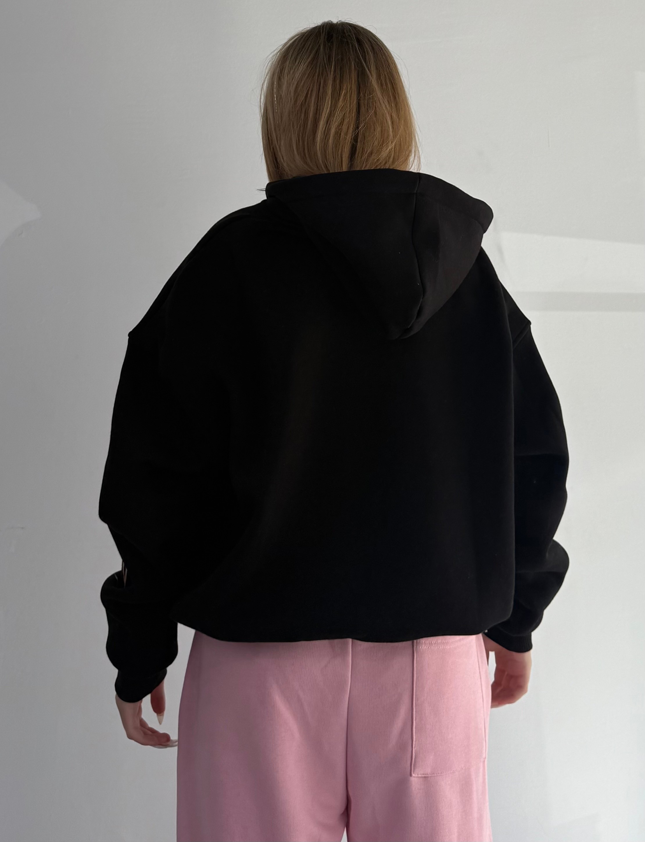 Hello Kitty Baskılı Oversize Zipp Hoodie 