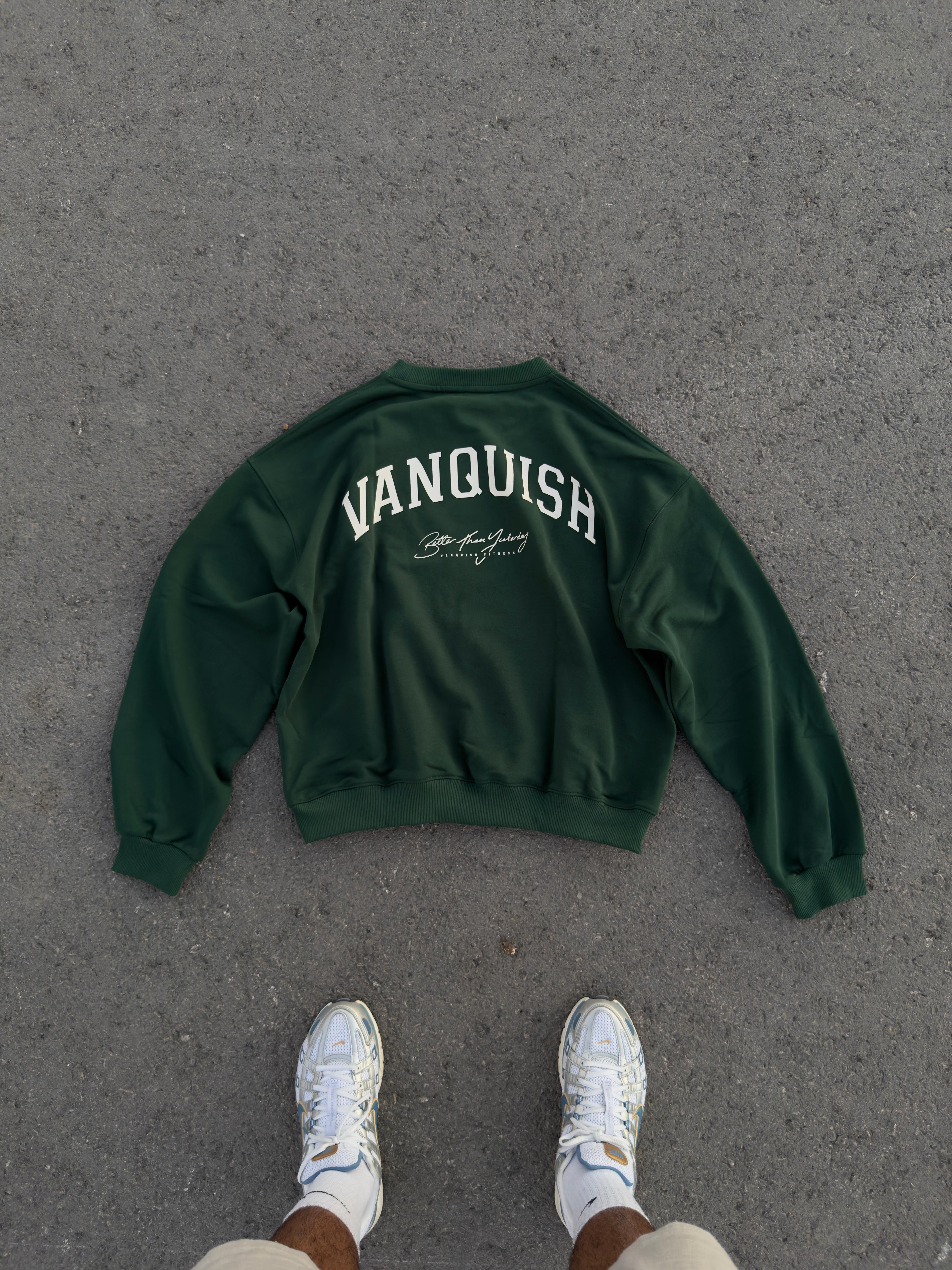 VNQSH Baskılı Oversize Sweat - yeşil