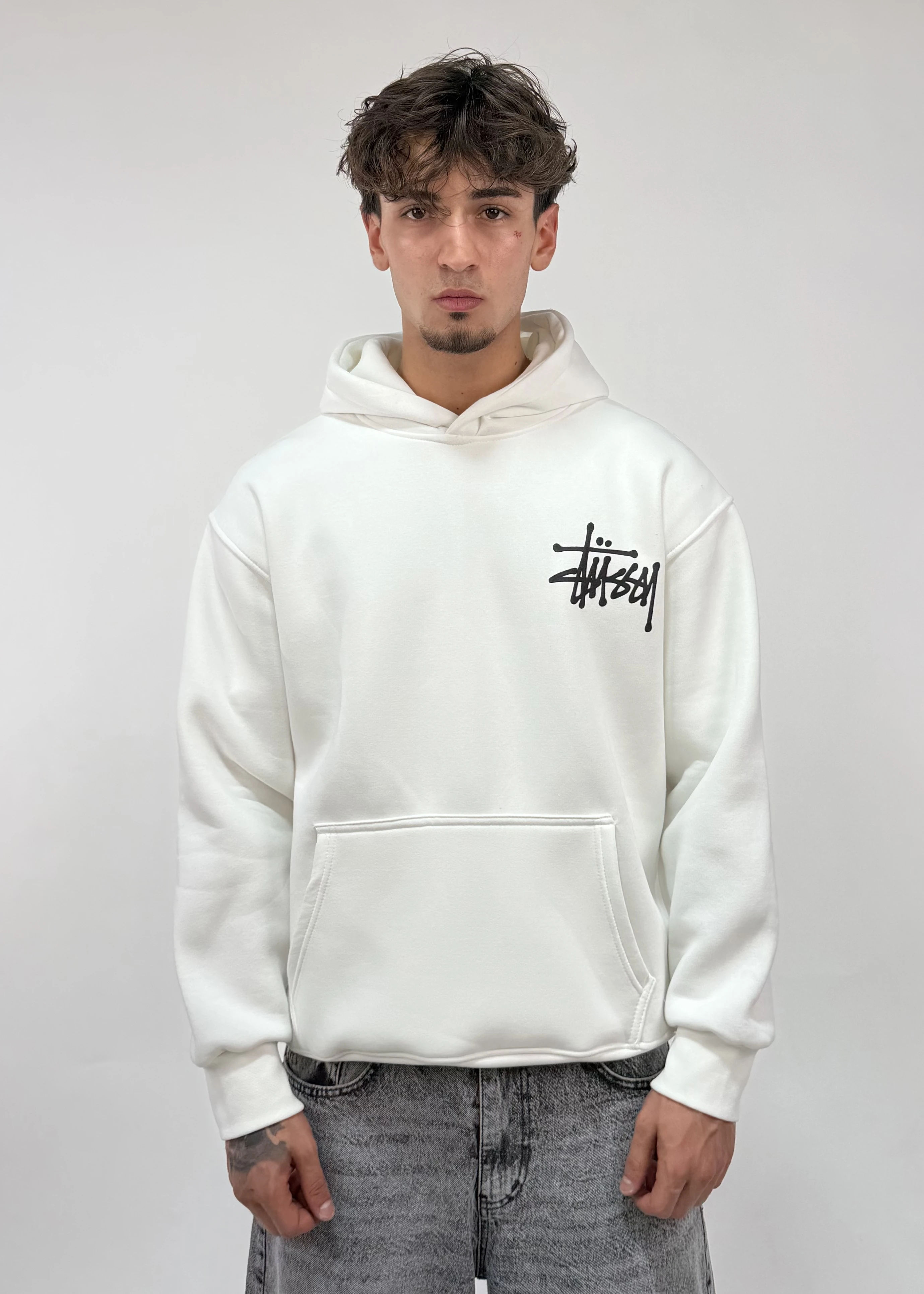STS Baskılı Oversize Hoodie
