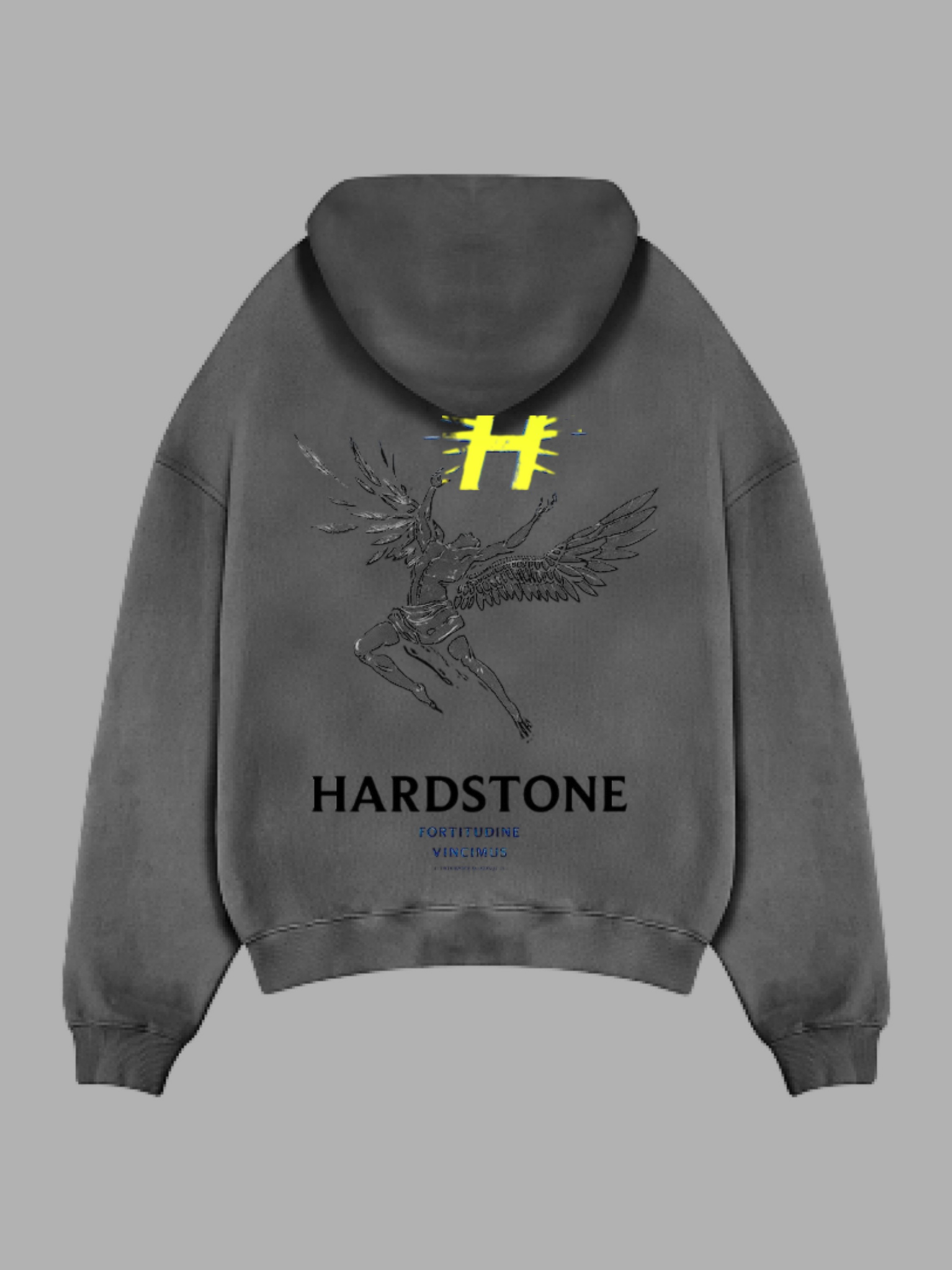 HRS H Baskılı Oversize Premium Zipp Hoodie