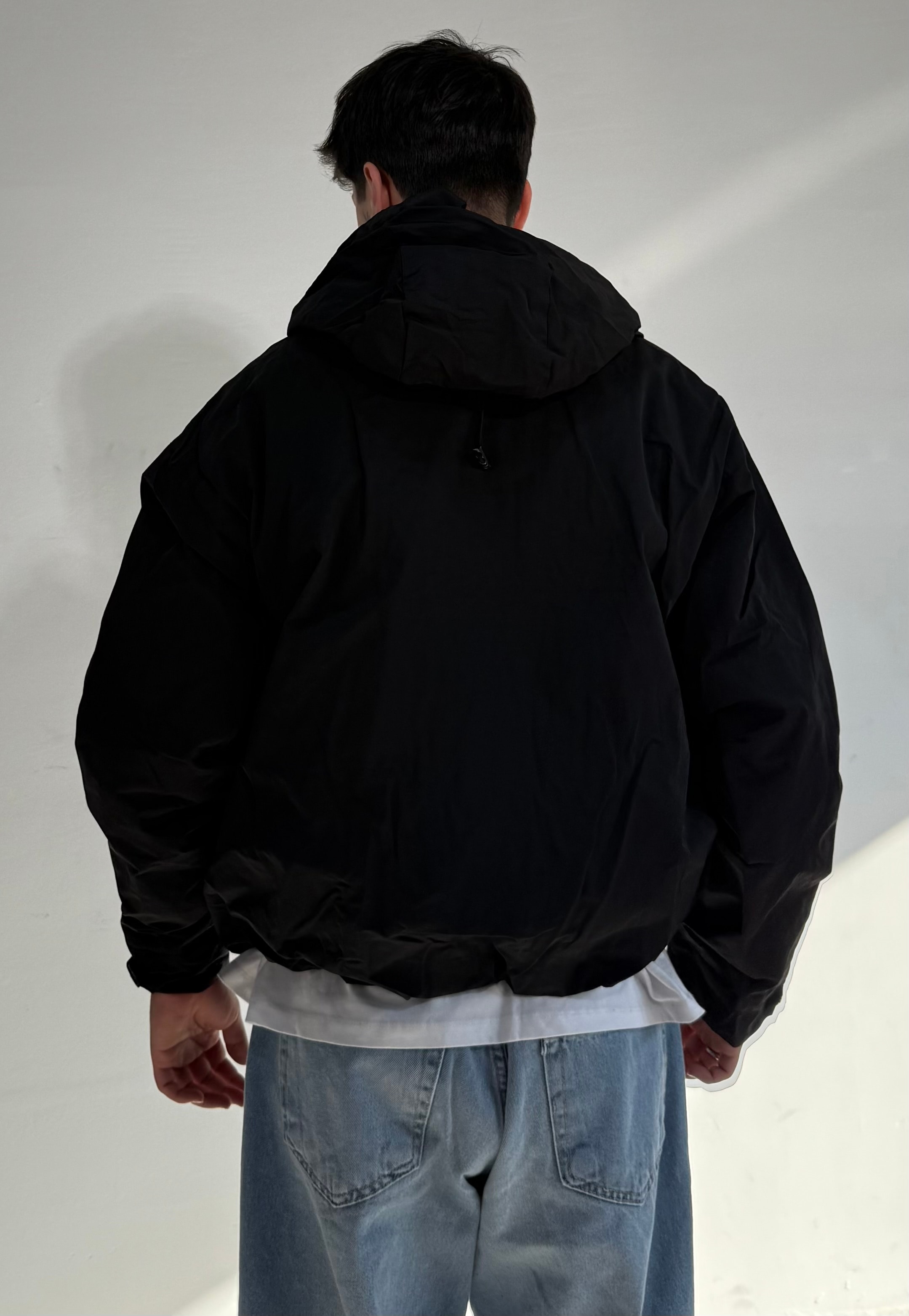 Crop Boy Oversize Astarlı Kapüşonlu Premium Yağmurluk Ceket 