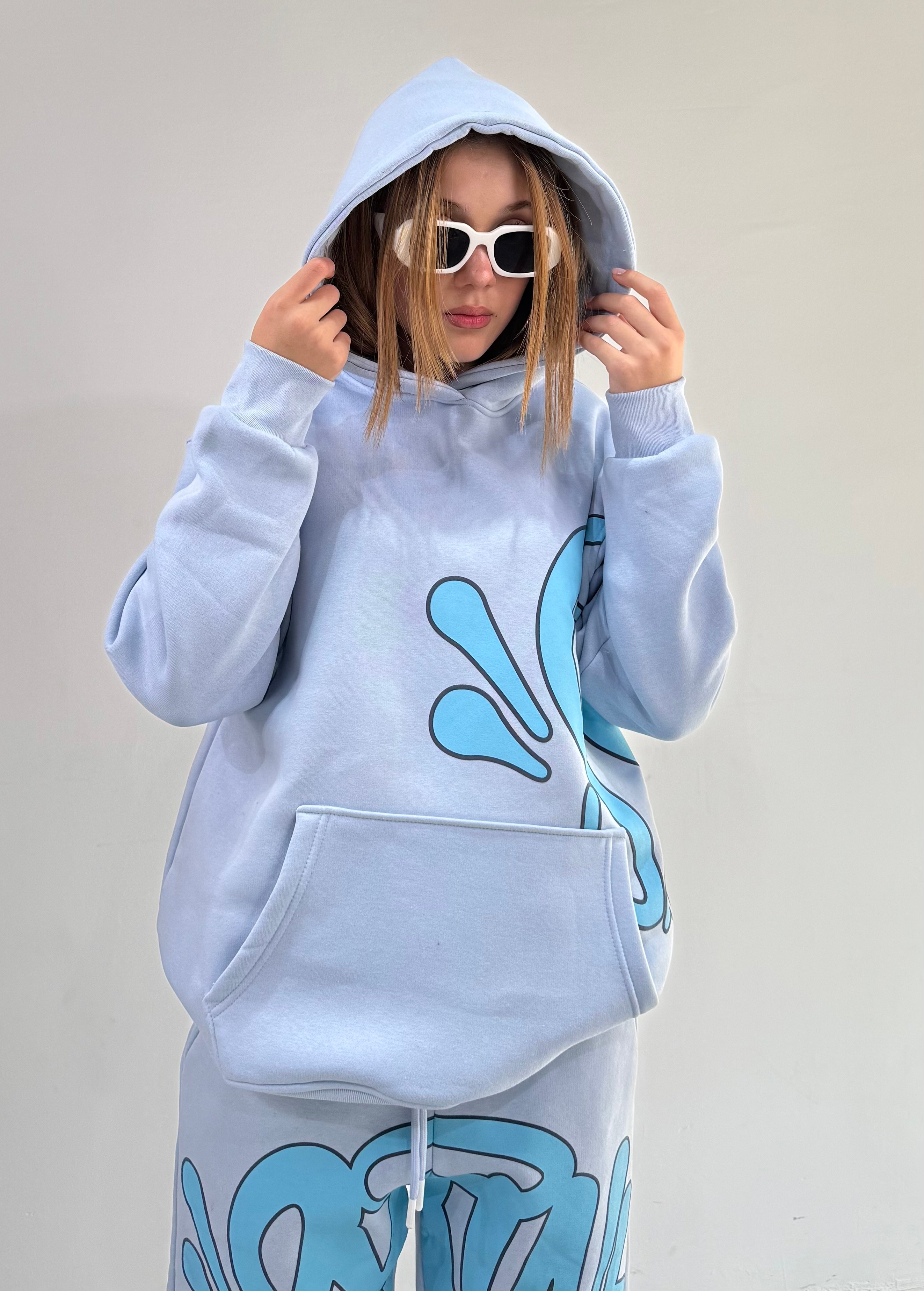 S. Baskılı Oversize Eşofman Takımı