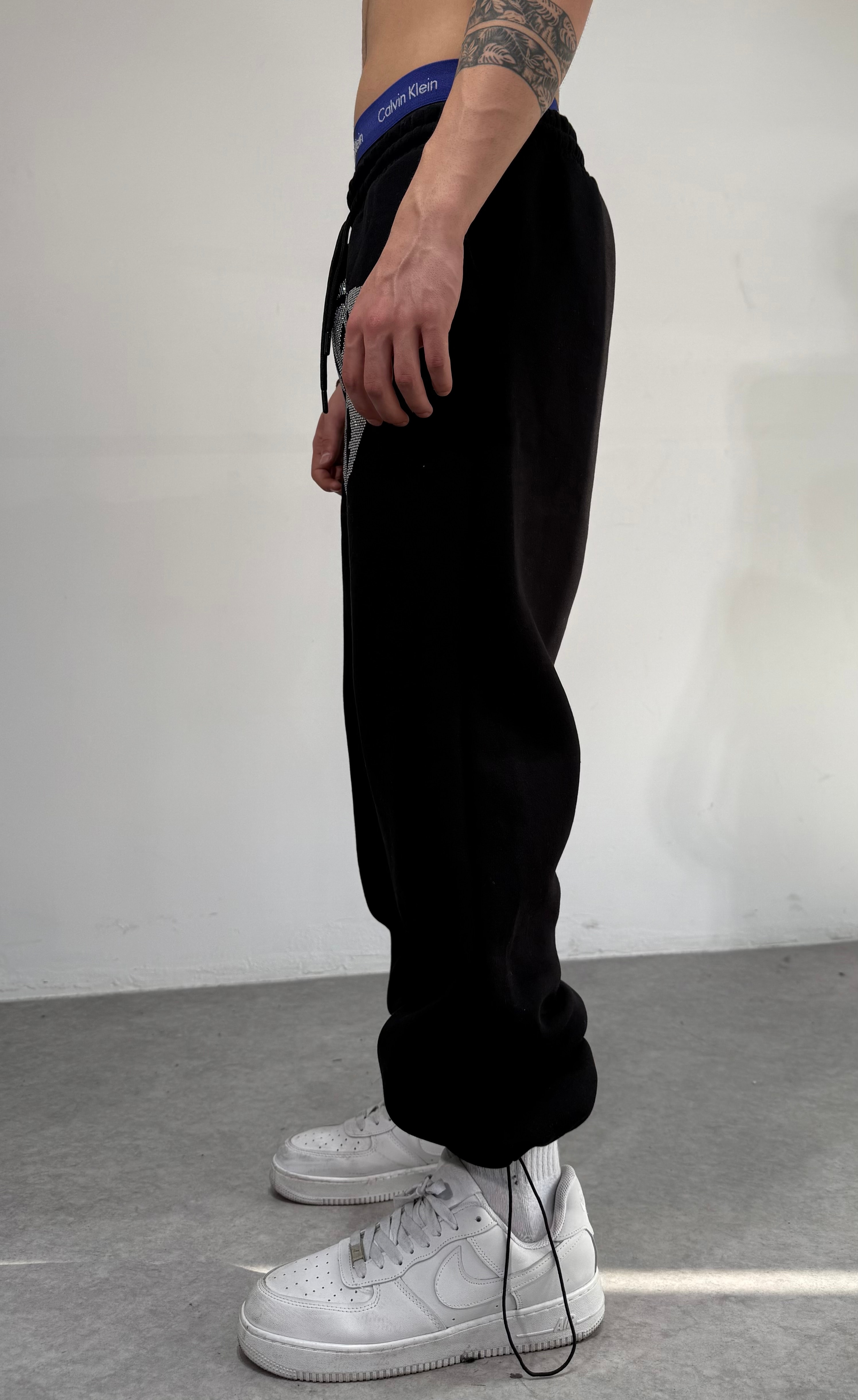 Taşlı Baggy Eşofman Kışlık Kumaş 