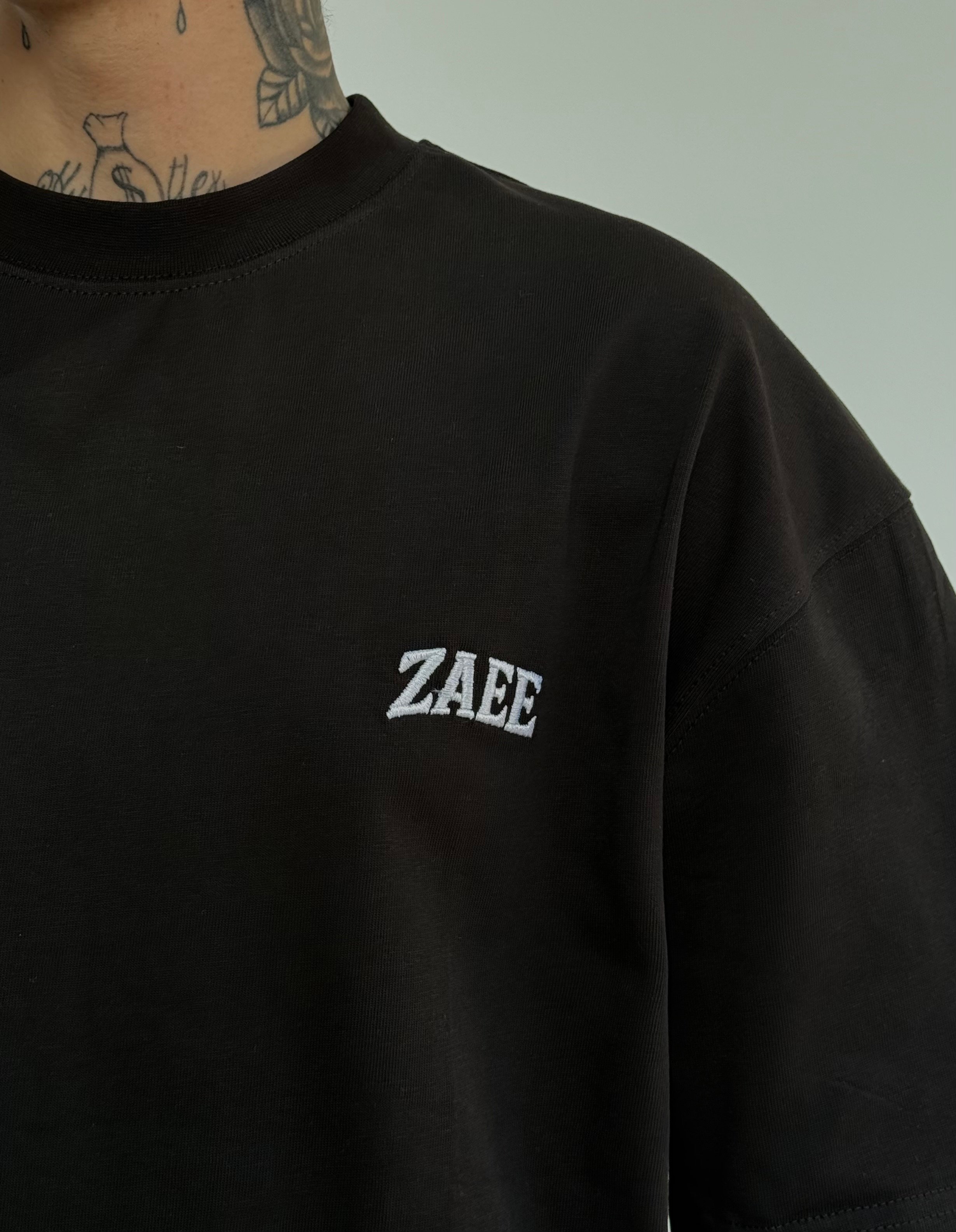 ZAEE Nakışlı Oversize Premium Tişört