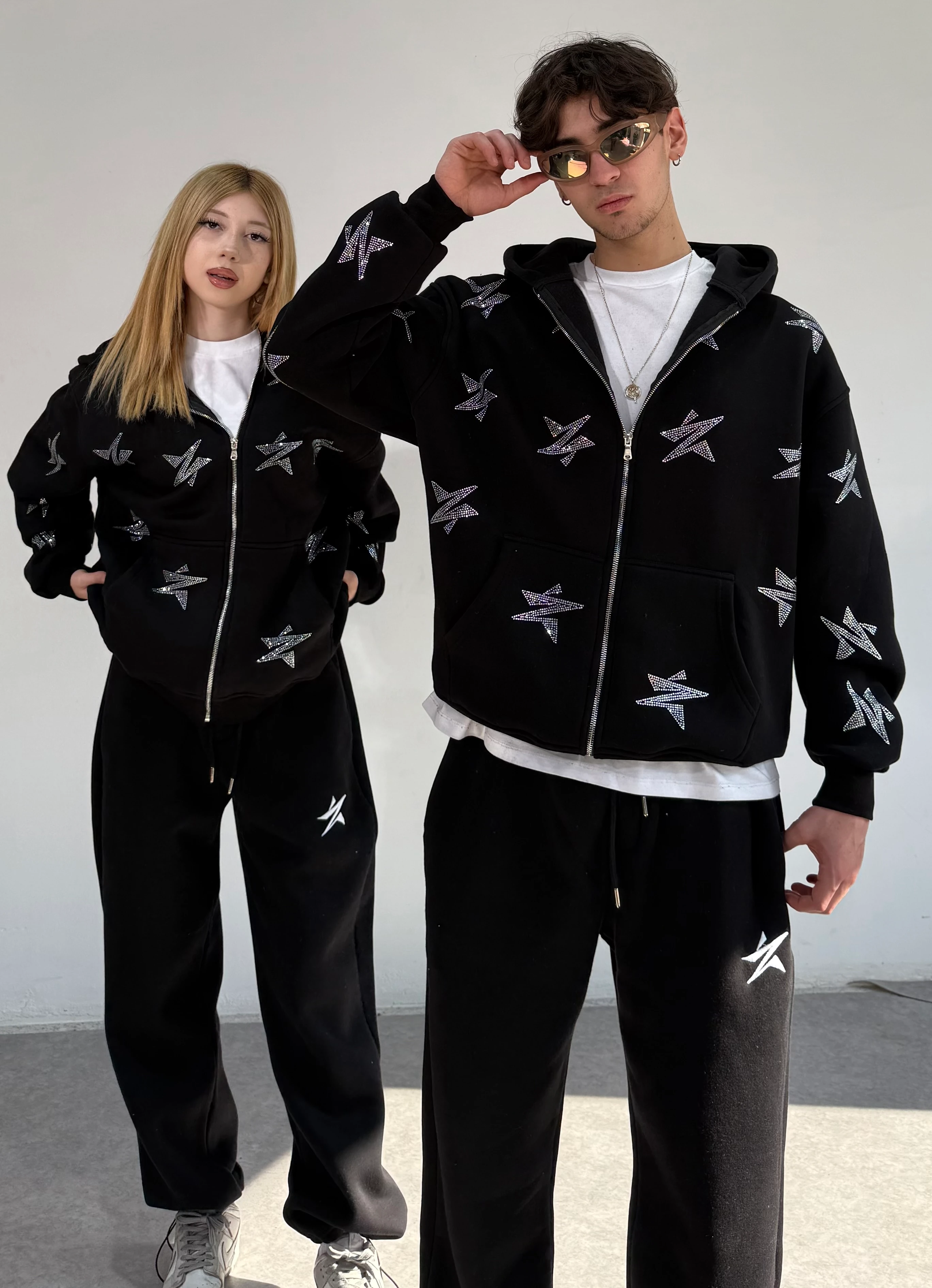 Star Oversize Premium Zipp Hoodie