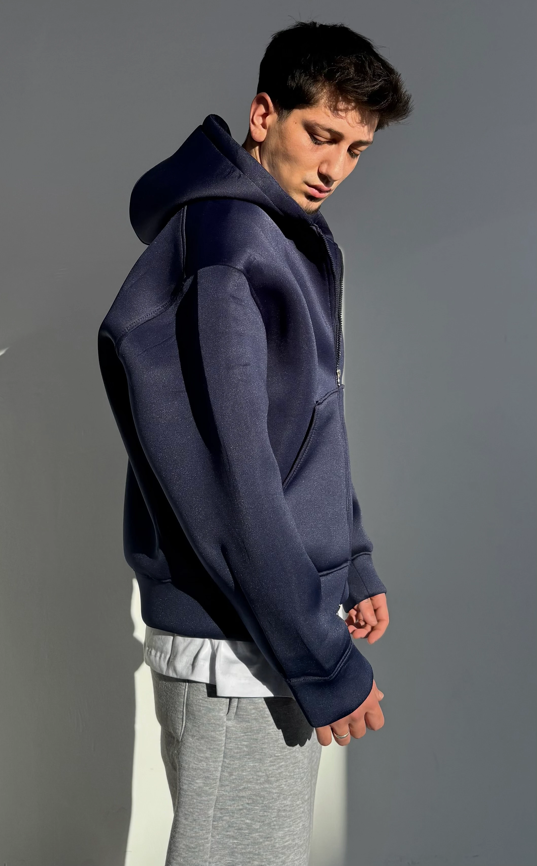 Oversize Scuba Zipp Hoodie 