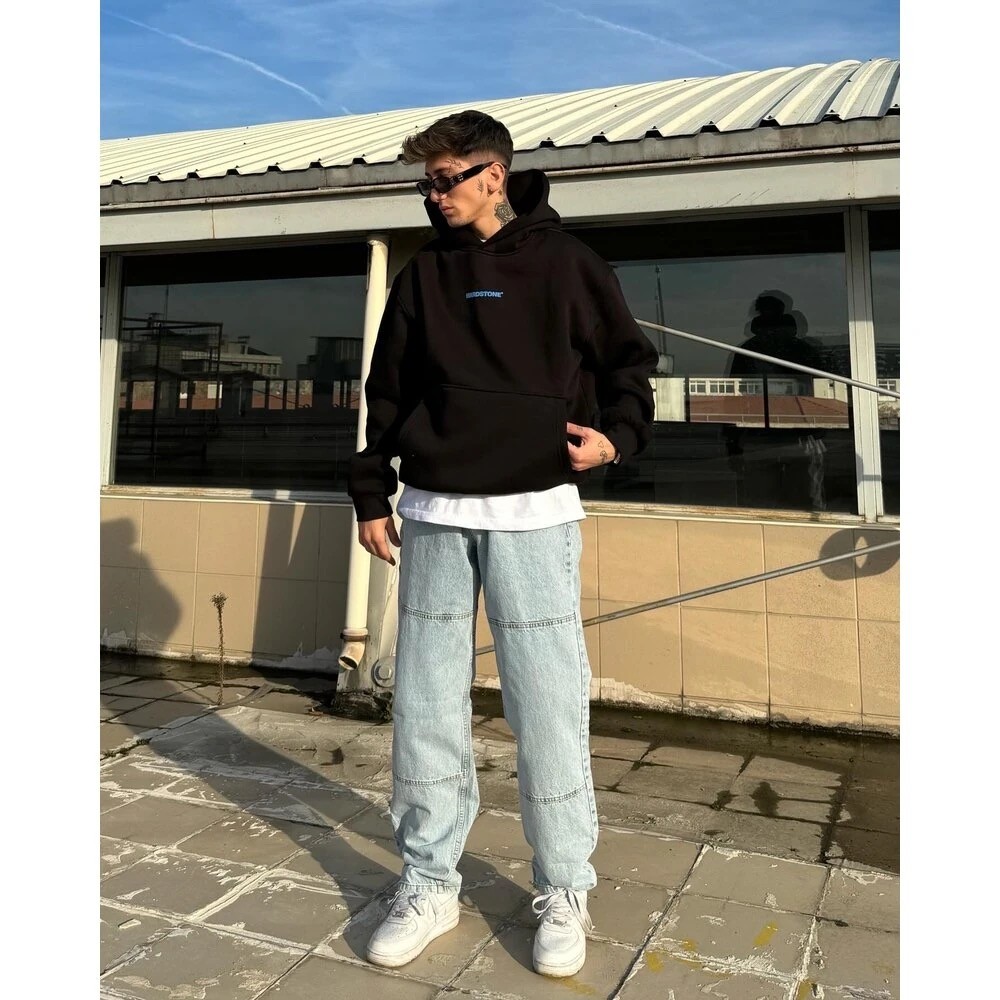 HRDSN  PAZ Baskılı Oversize Sweatshirt