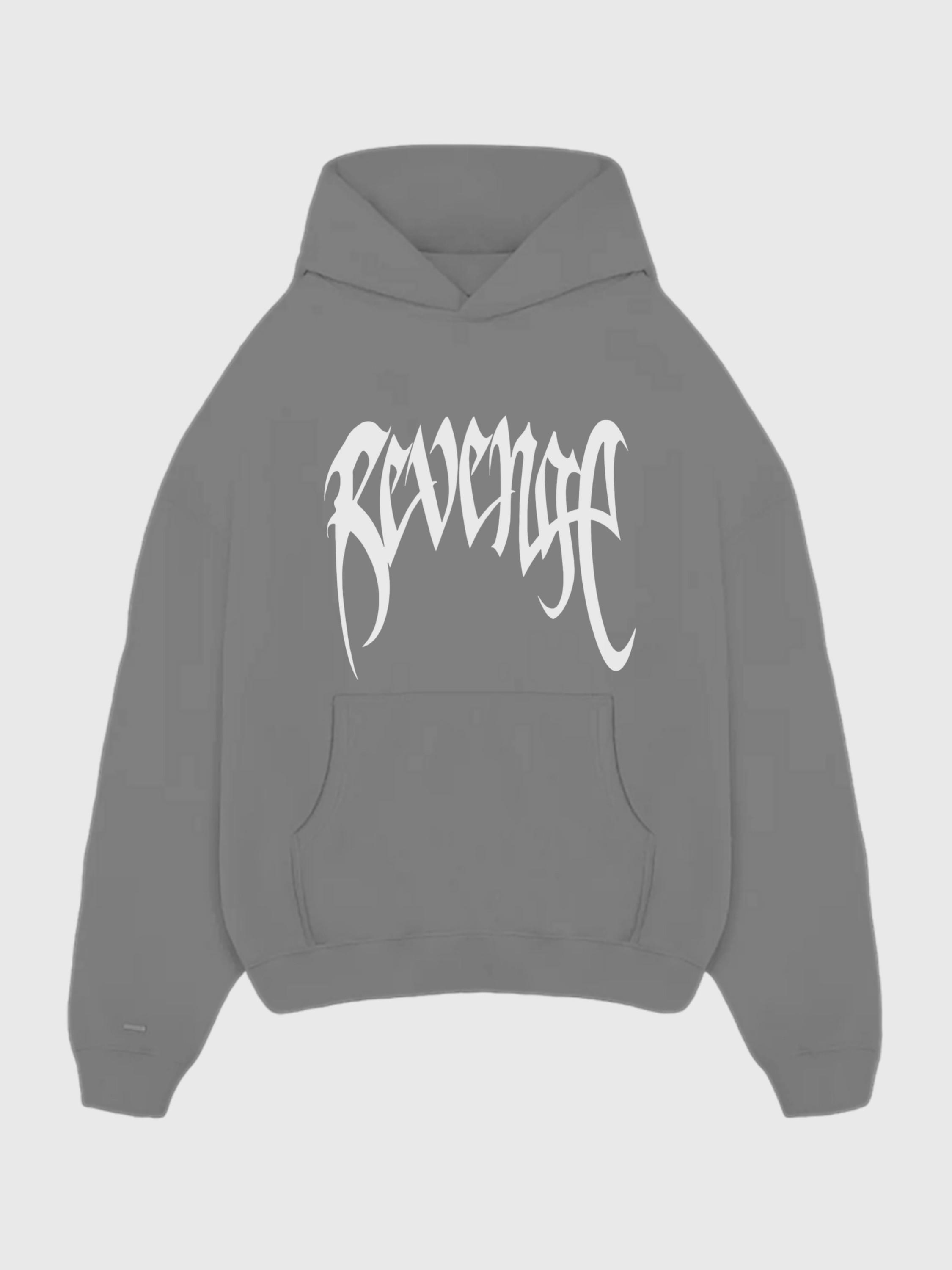 REVENGE Baskılı Oversize Sweatshirt - antrasit