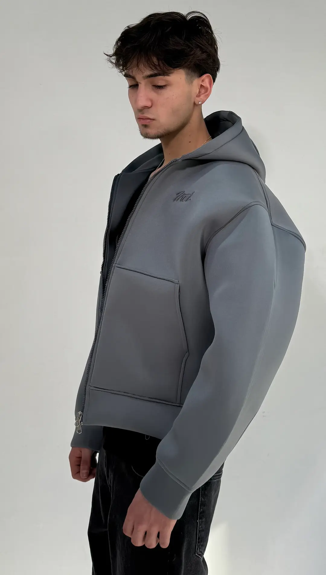 Oversize Scuba Zipp Hoodie