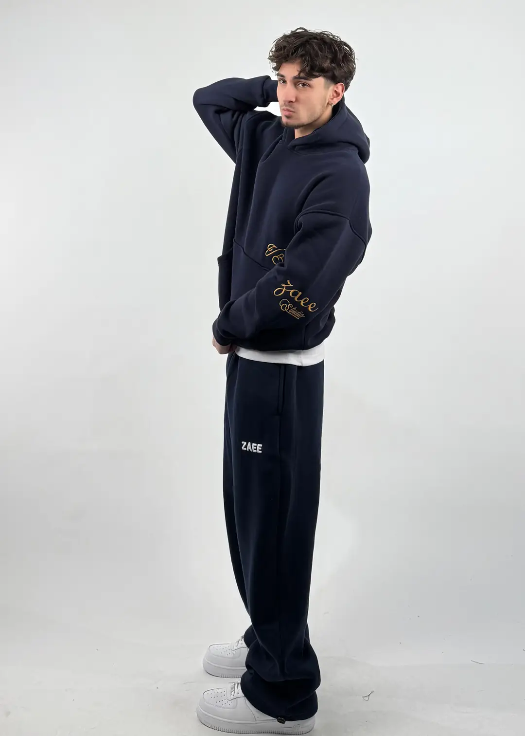 Zstudıo Nakışlı Oversize Hoodie