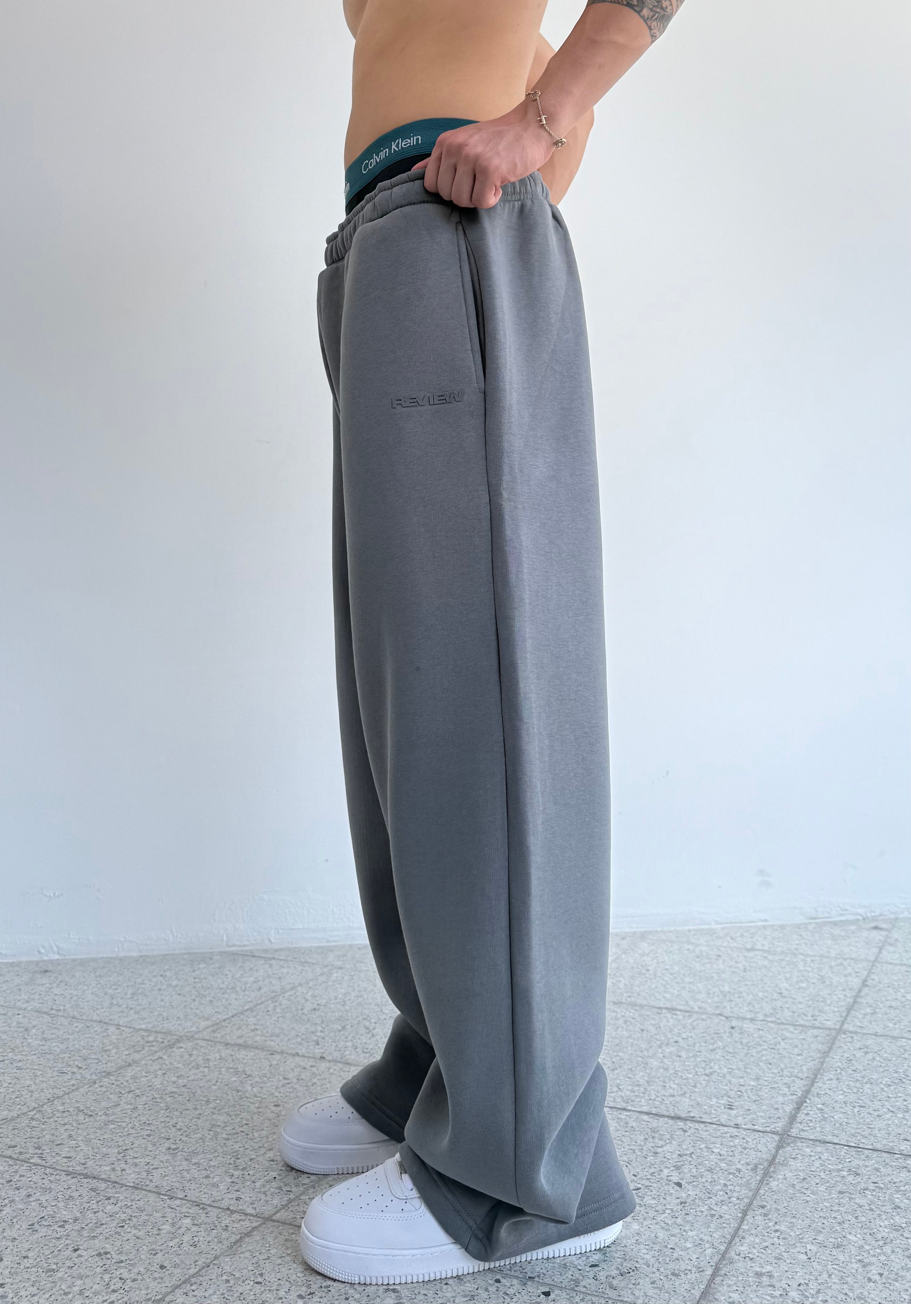 Kışlık Rev.Baskılı Oversize Eşofman Altı 