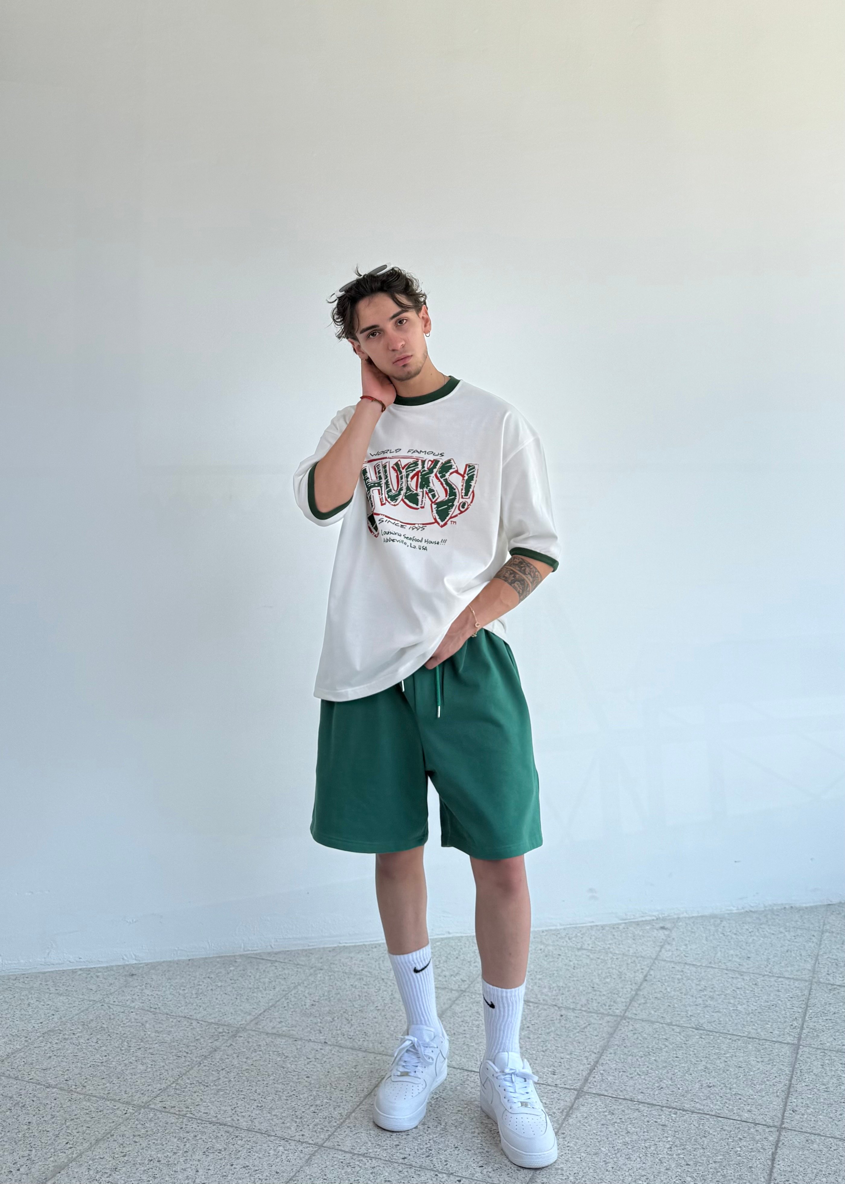Basic İplik Oversize Şort