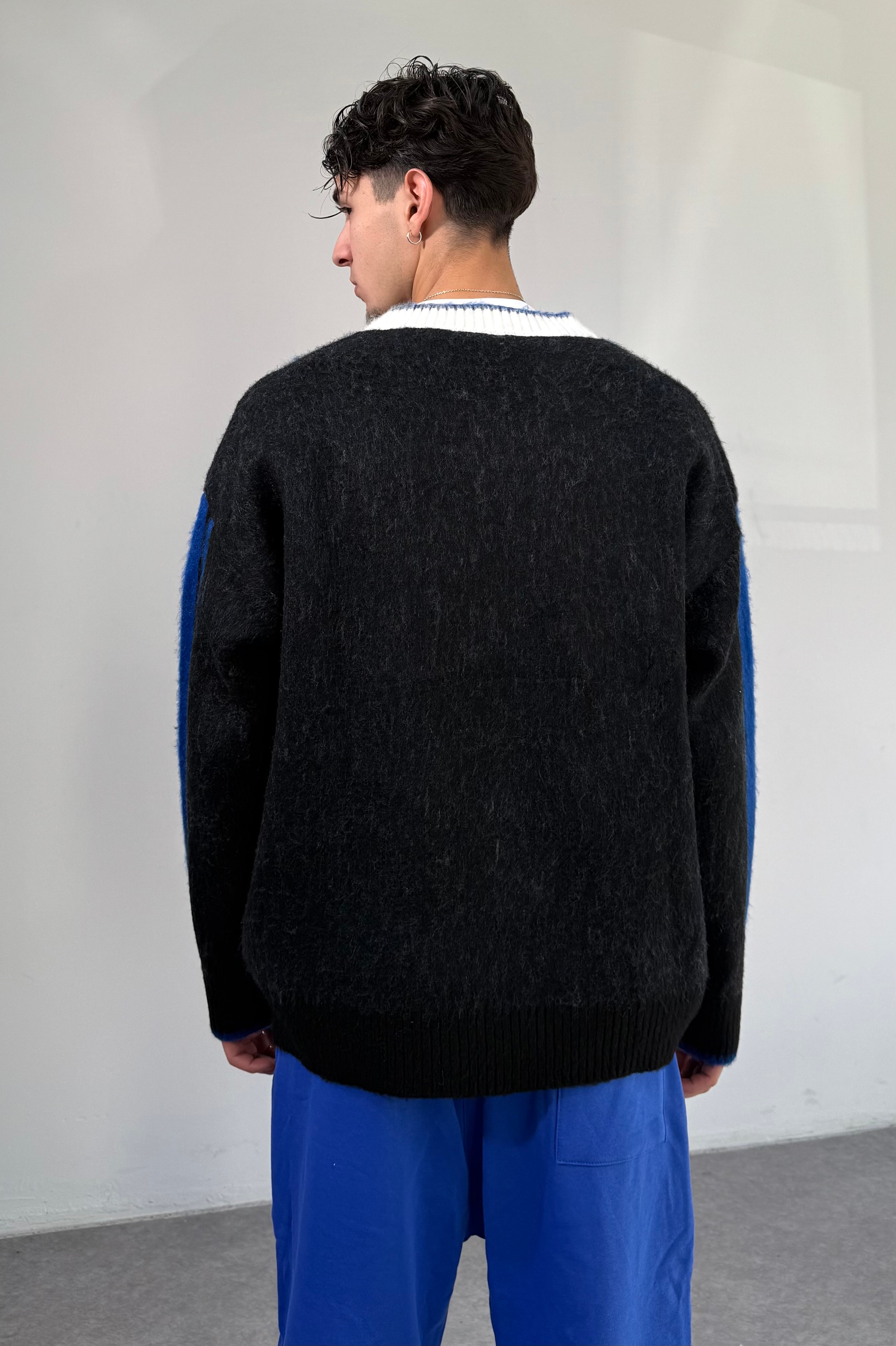 Özel Seri Yaka Oversize Triko Kazak 