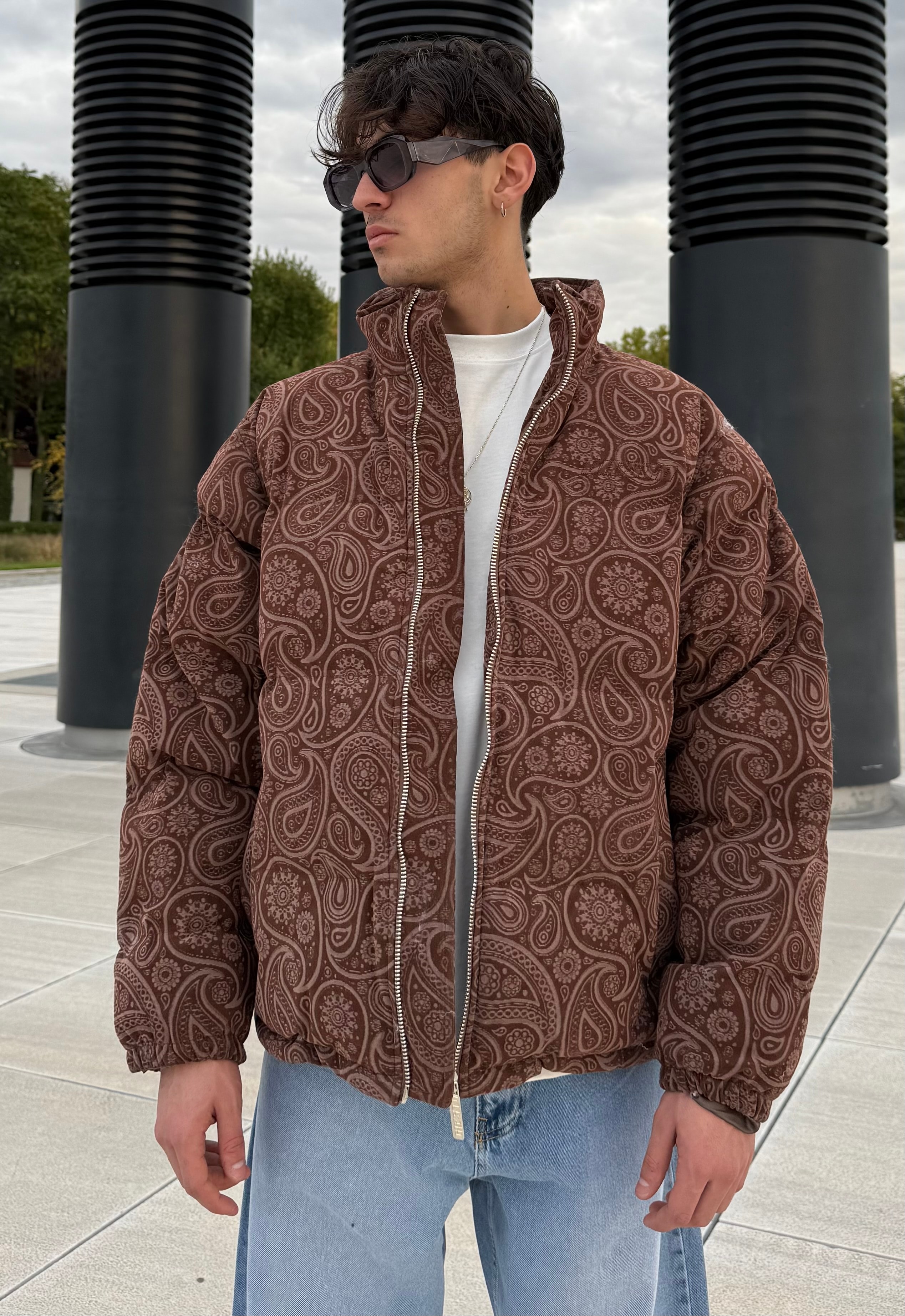 Kendinde Desenli Oversize Premium Mont 