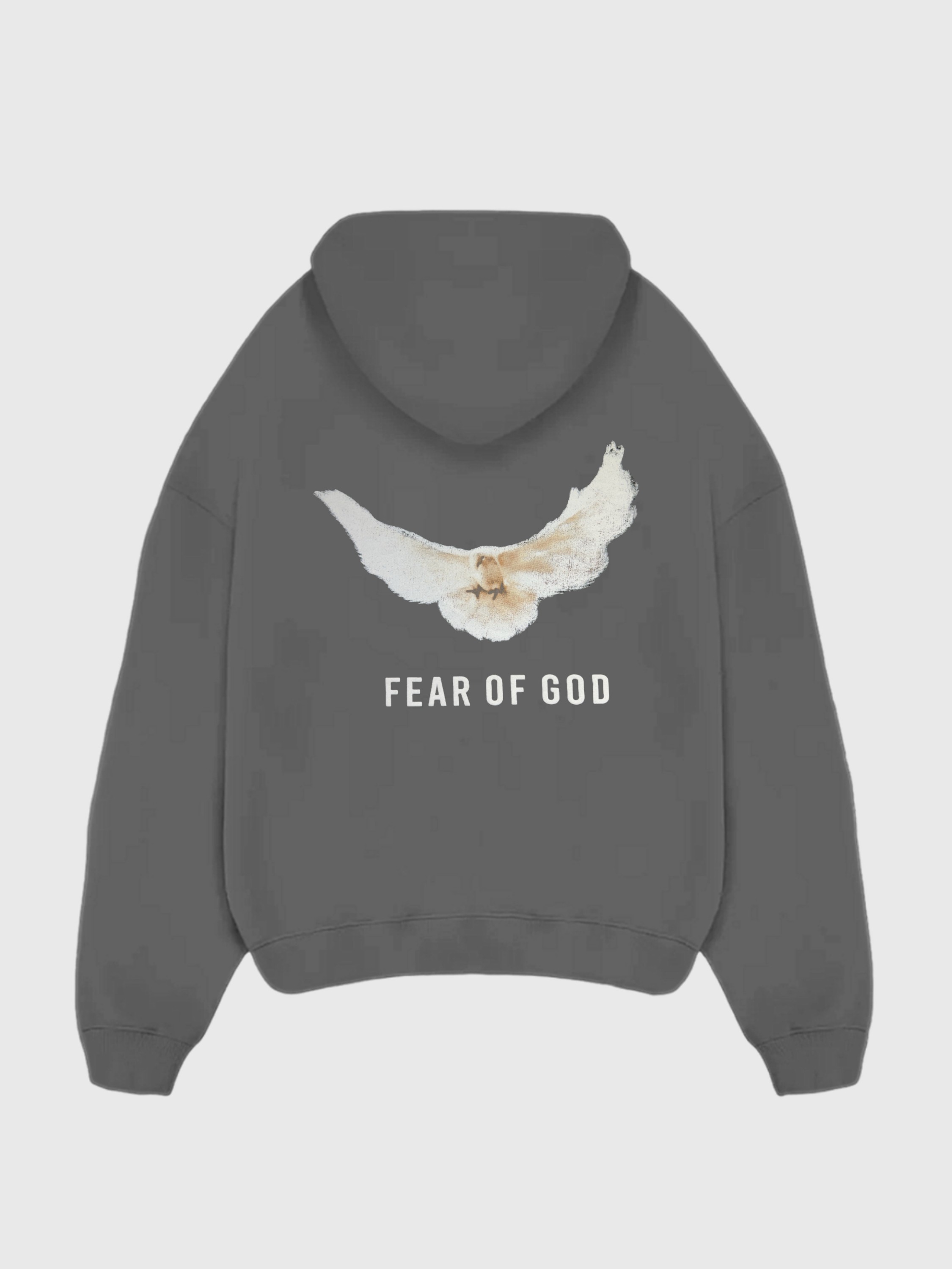 Fear Of God Baskılı Oversize Sweatshirt - antrasit