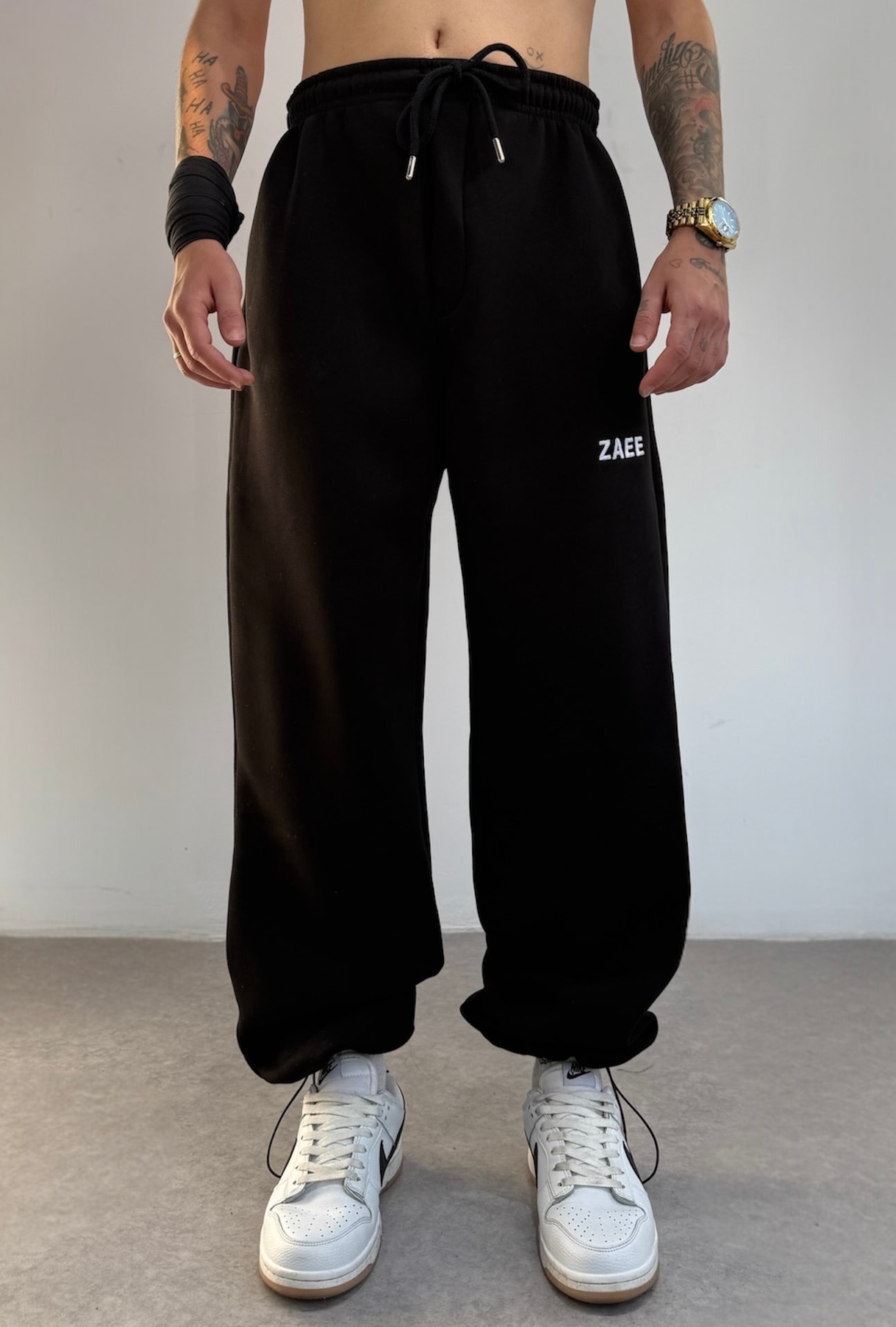 Kışlık ZAEE Nakışlı Ayarlanabilir Premium Eşofman Alt