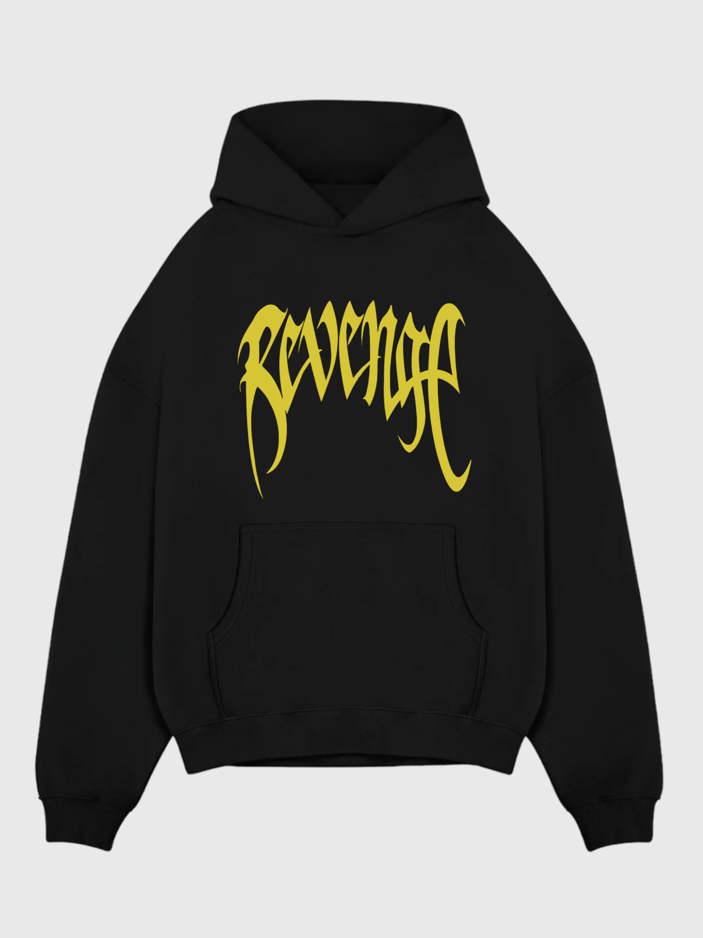 REVENGE Baskılı Oversize Sweatshirt - Siyah