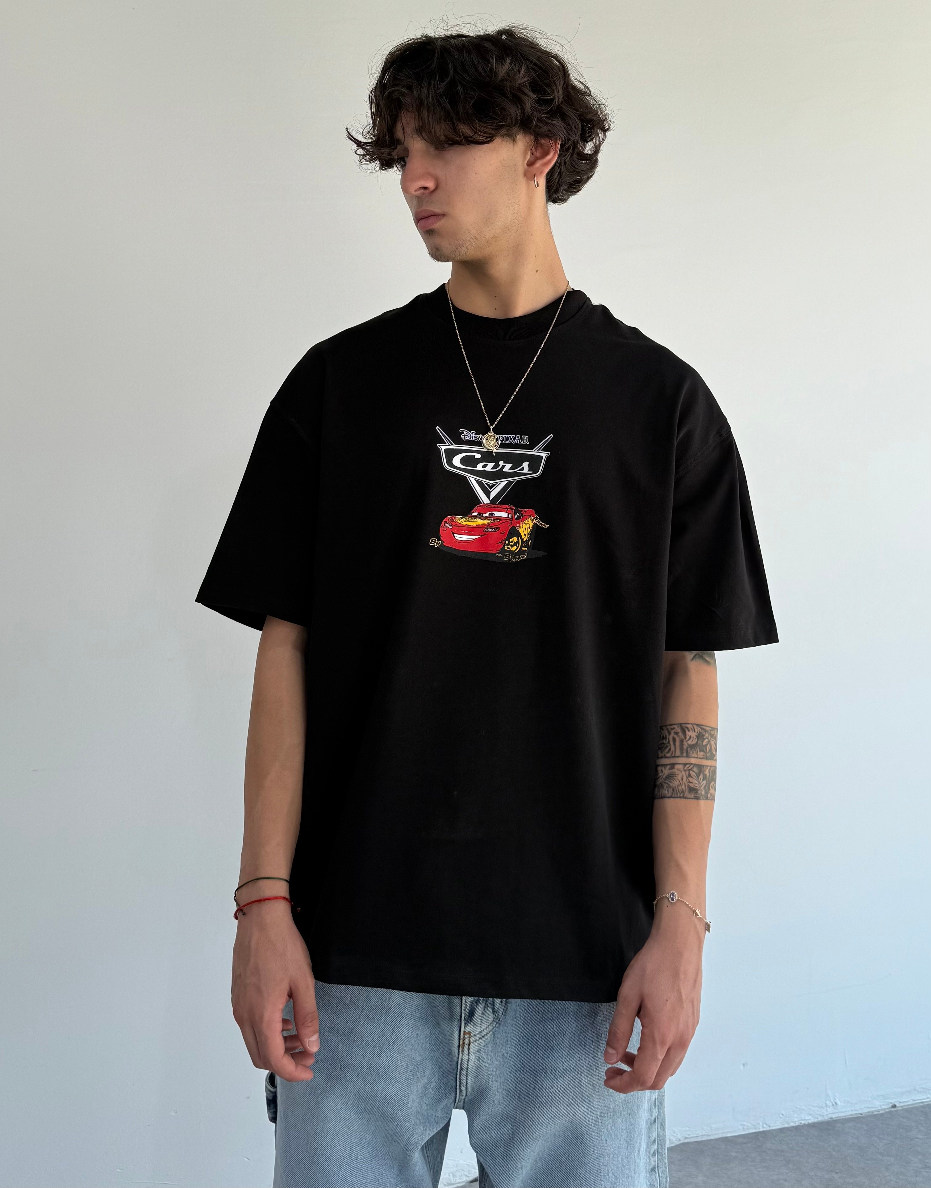 McQueen Baskılı Oversize Tişört