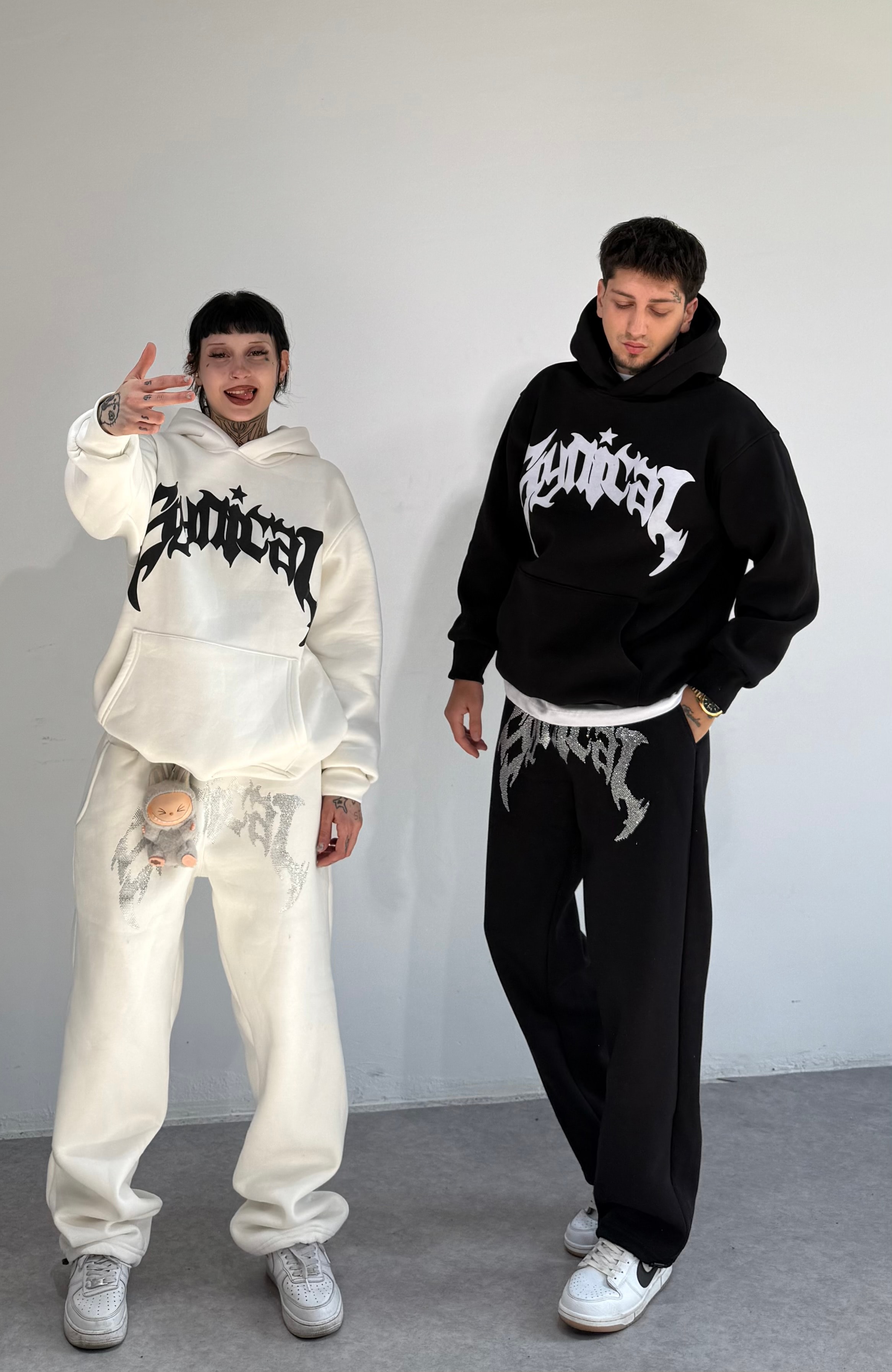 Kışlık Kumaş Oversize Premium Kanatlı Sweatshirt