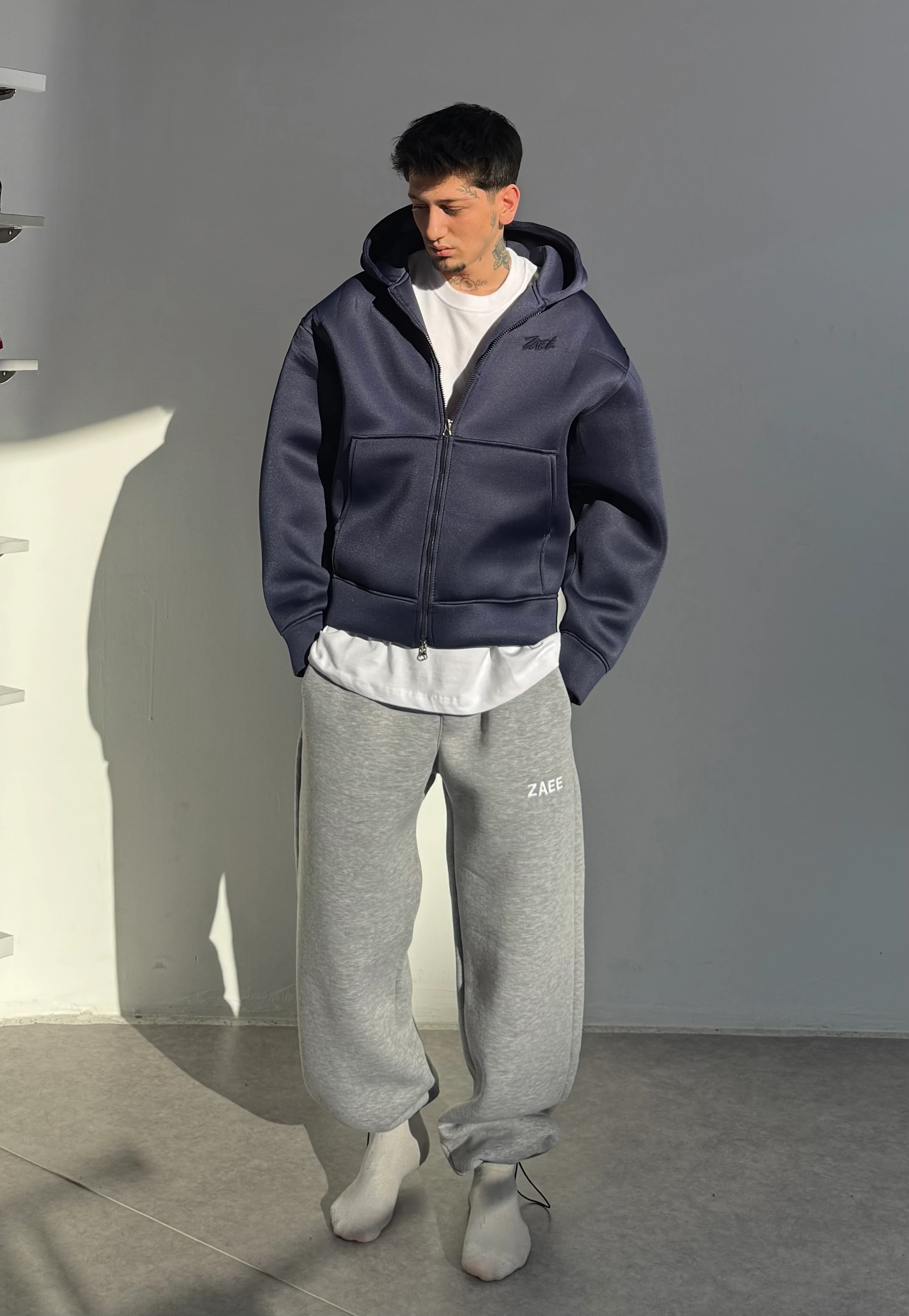 Oversize Scuba Zipp Hoodie 