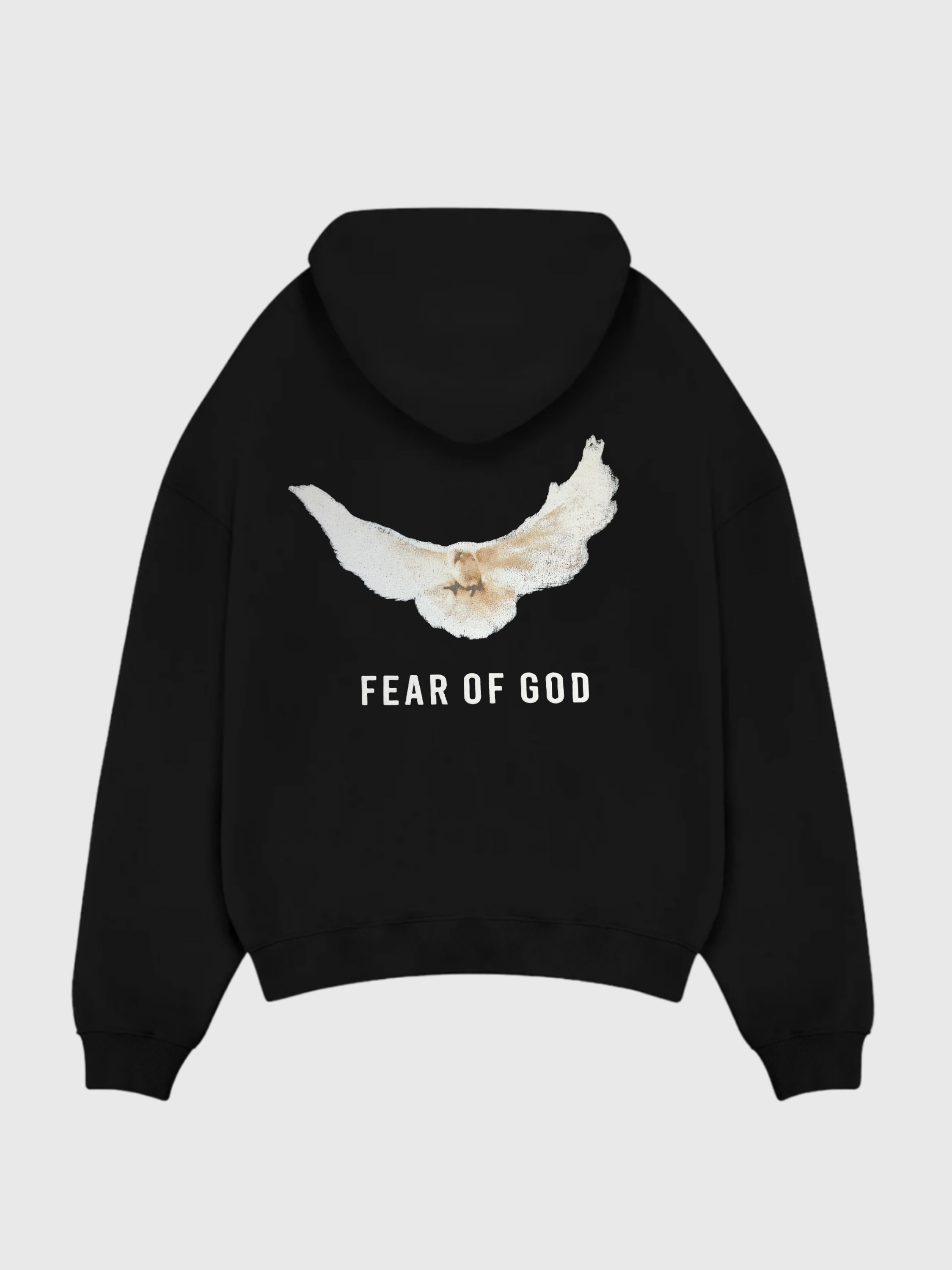 Fear Of God Baskılı Oversize Sweatshirt - Siyah