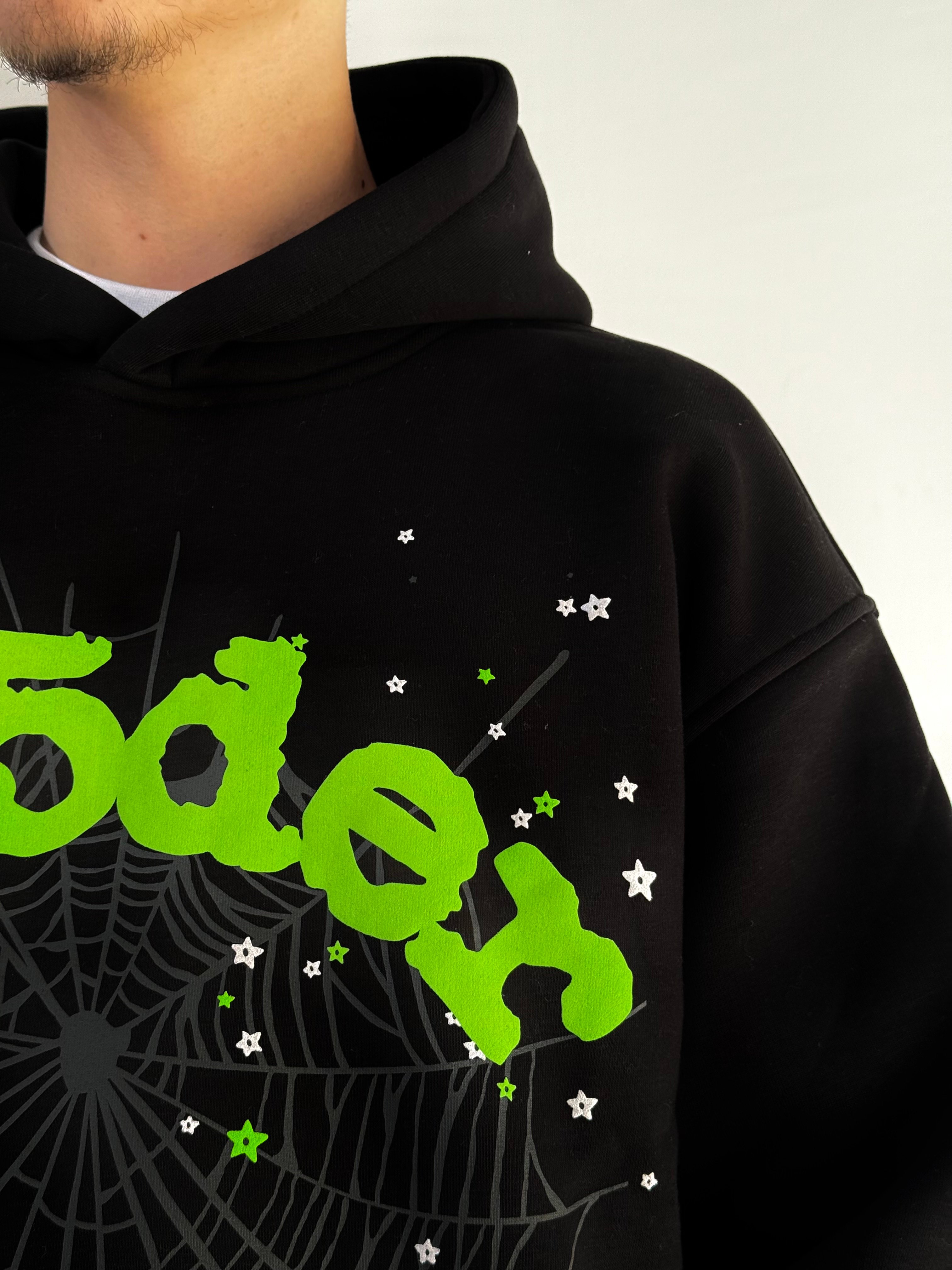 Spider Baskılı Oversize Sweatshirt 