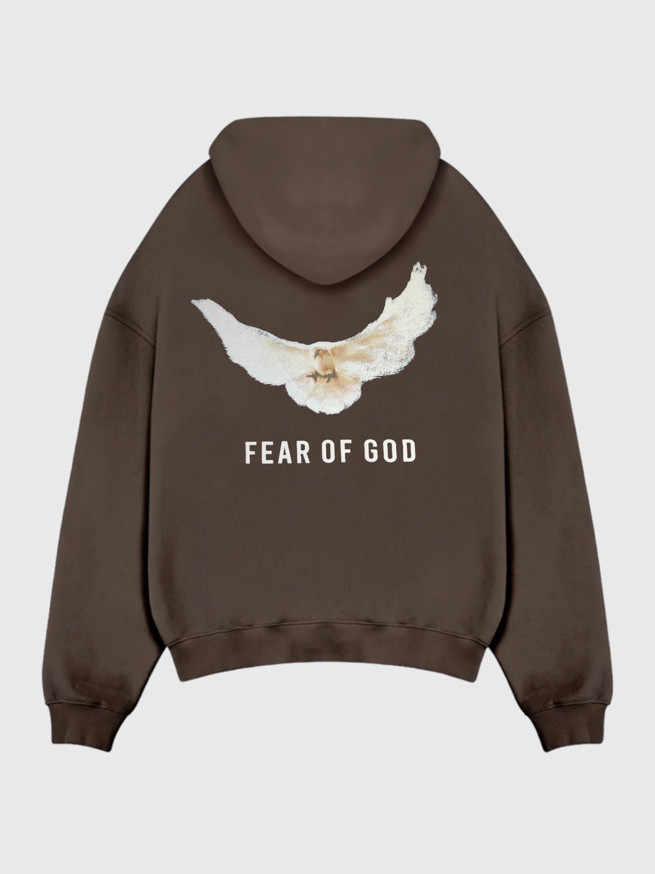 Fear Of God Baskılı Oversize Sweatshirt - kahverengi