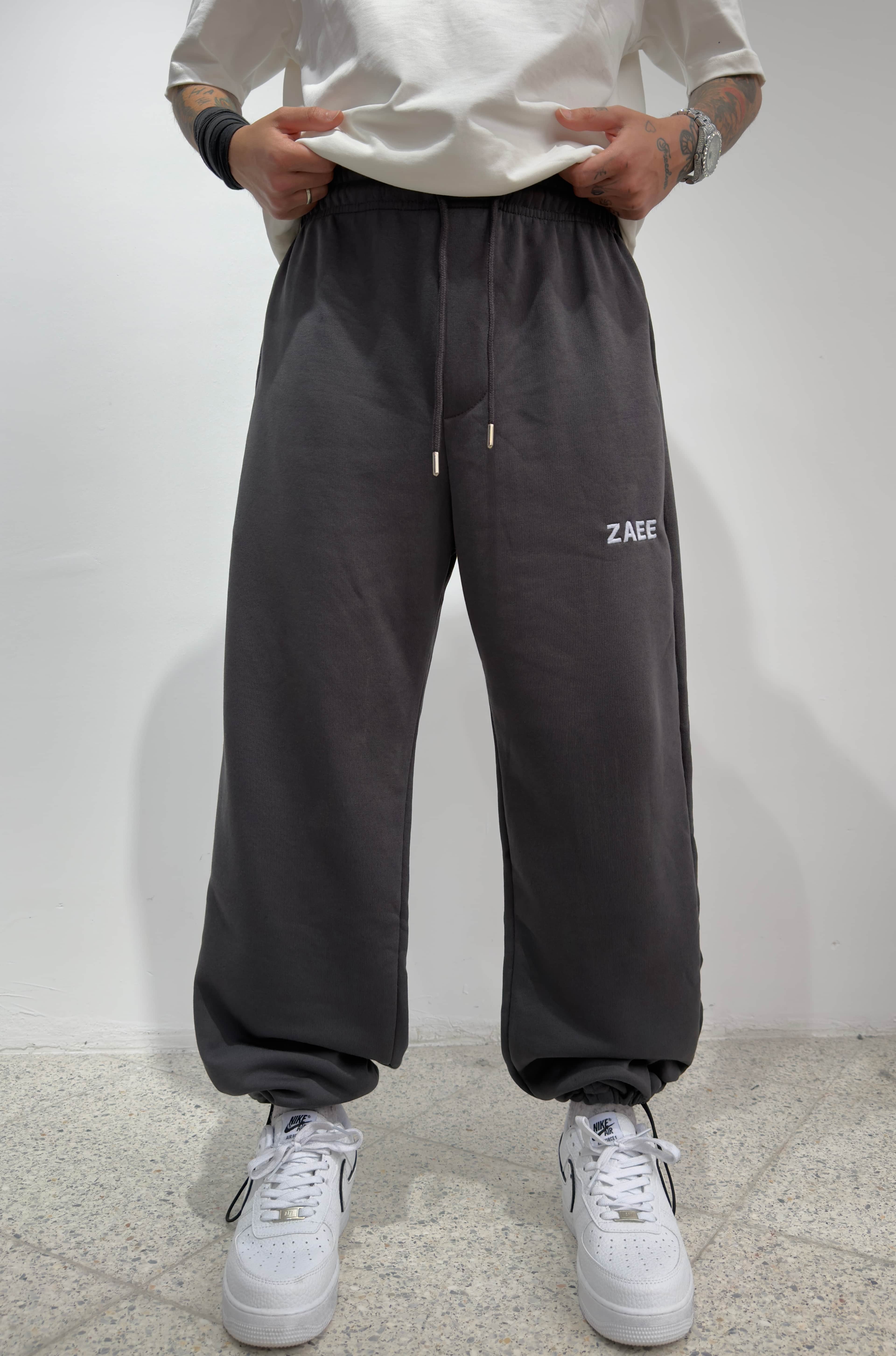 ZAEE Nakışlı Yazlık Kumaş Ayarlanabilir Paça Baggy Premium Eşofman Altı 