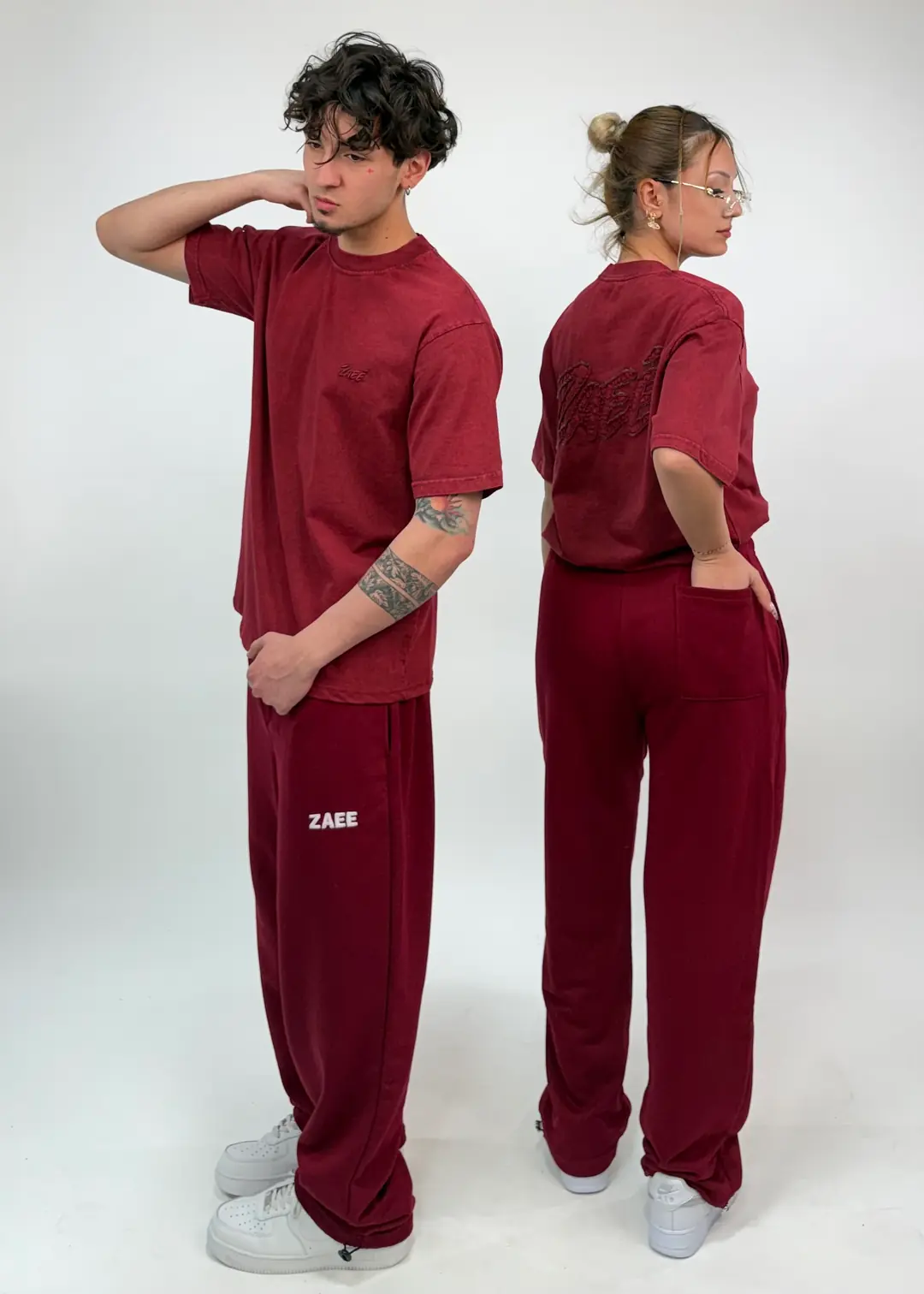 ZAEE Nakışlı Oversize Tişört