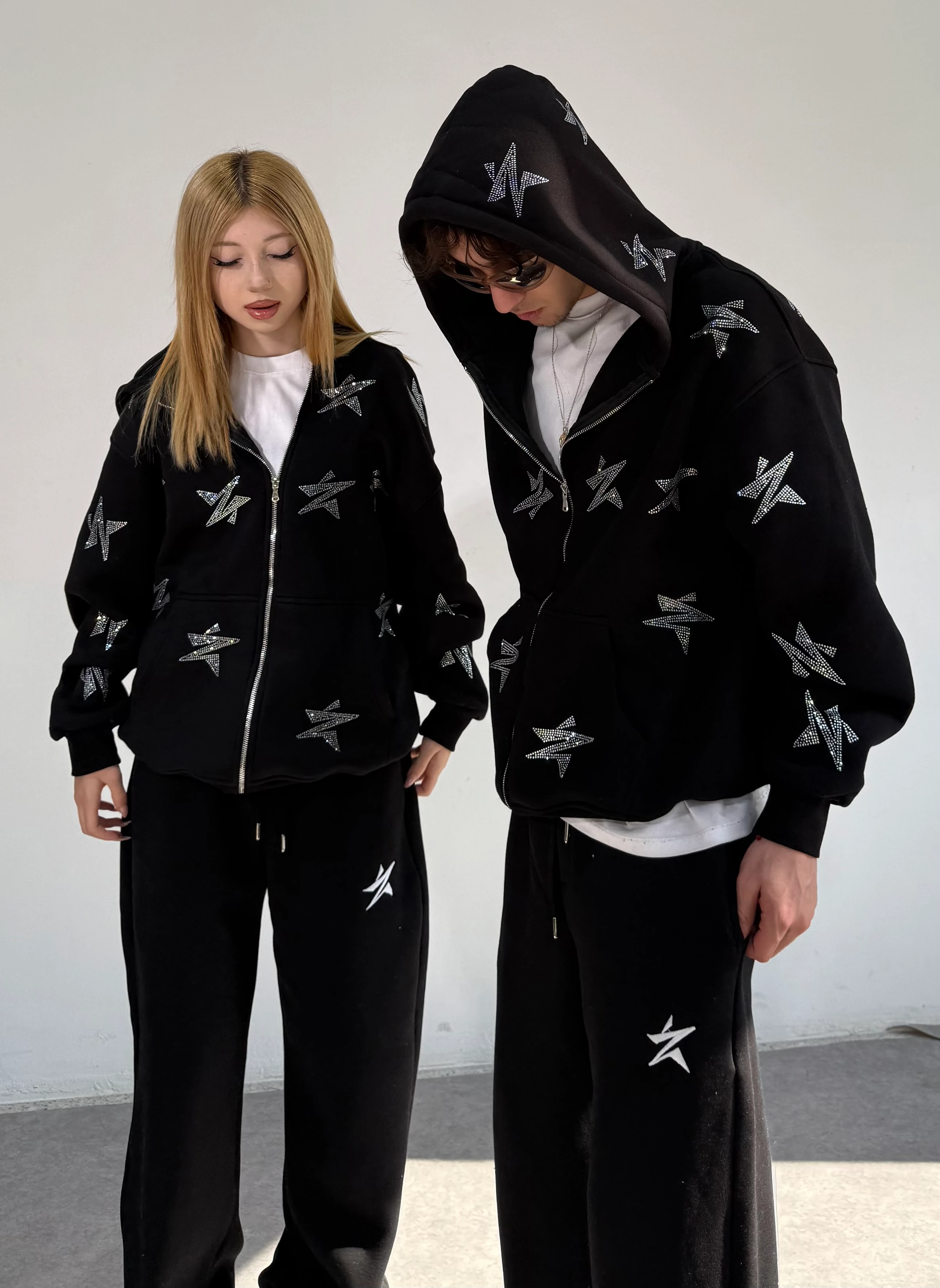 Star Oversize Premium Zipp Hoodie