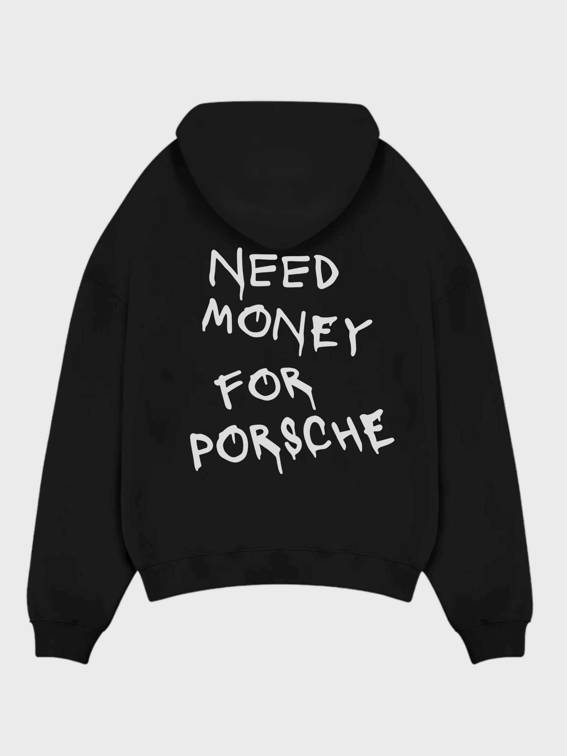 Need Money For Porsche Baskılı Oversize Sweatshırt