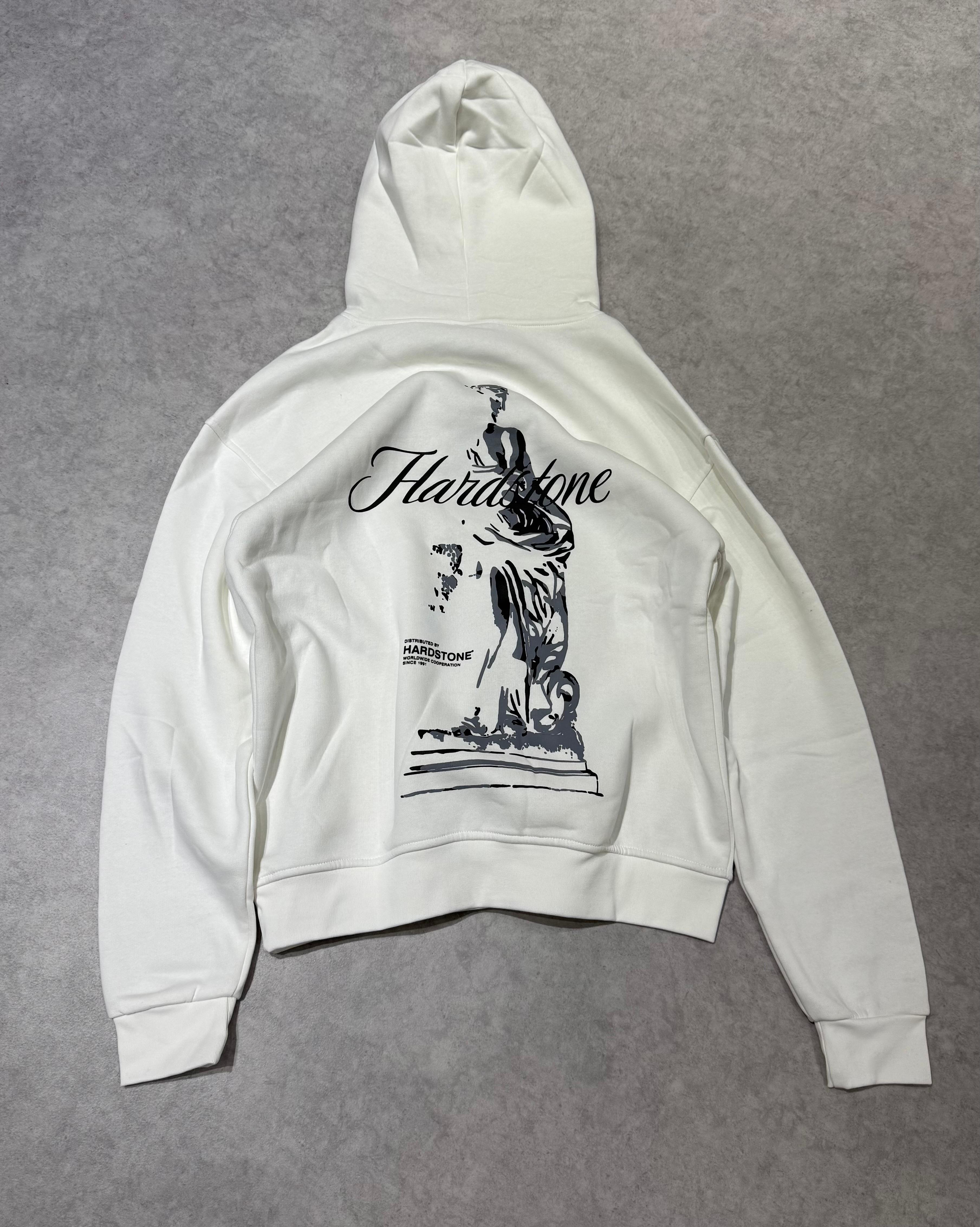 Baskılı Oversize Sweatshirt - Beyaz