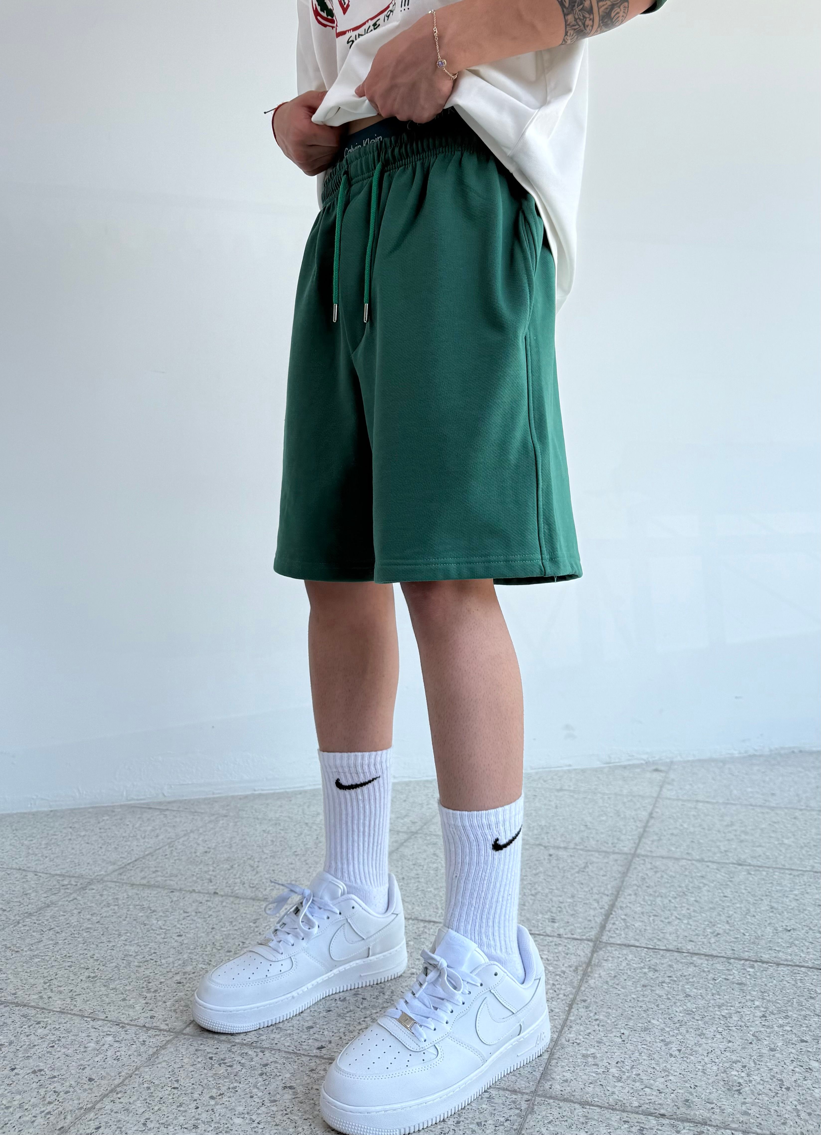 Basic İplik Oversize Şort