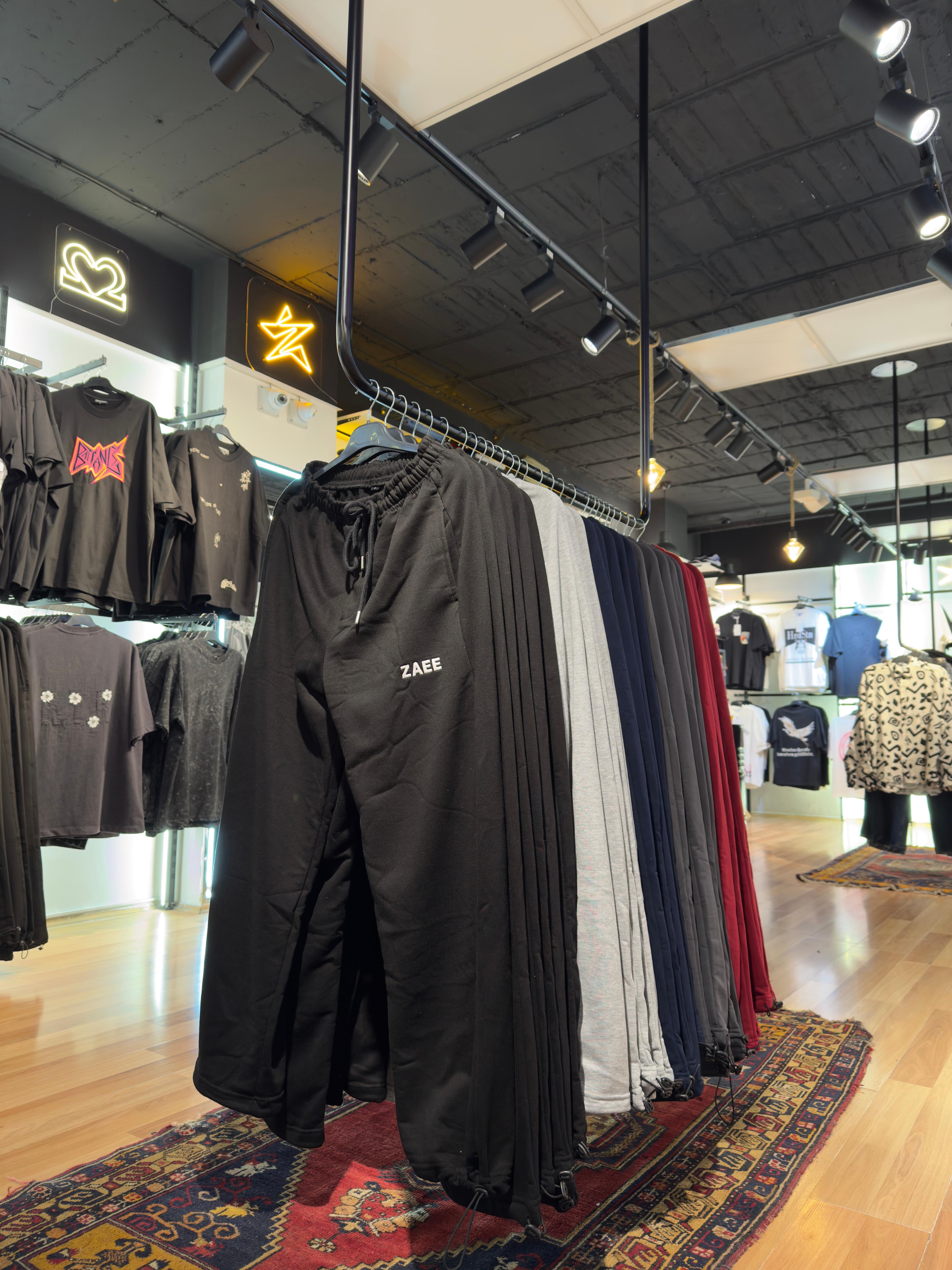 ZAEE Nakışlı  Yazlık Kumaş Ayarlanabilir Paça Baggy Premium Eşofman Altı 