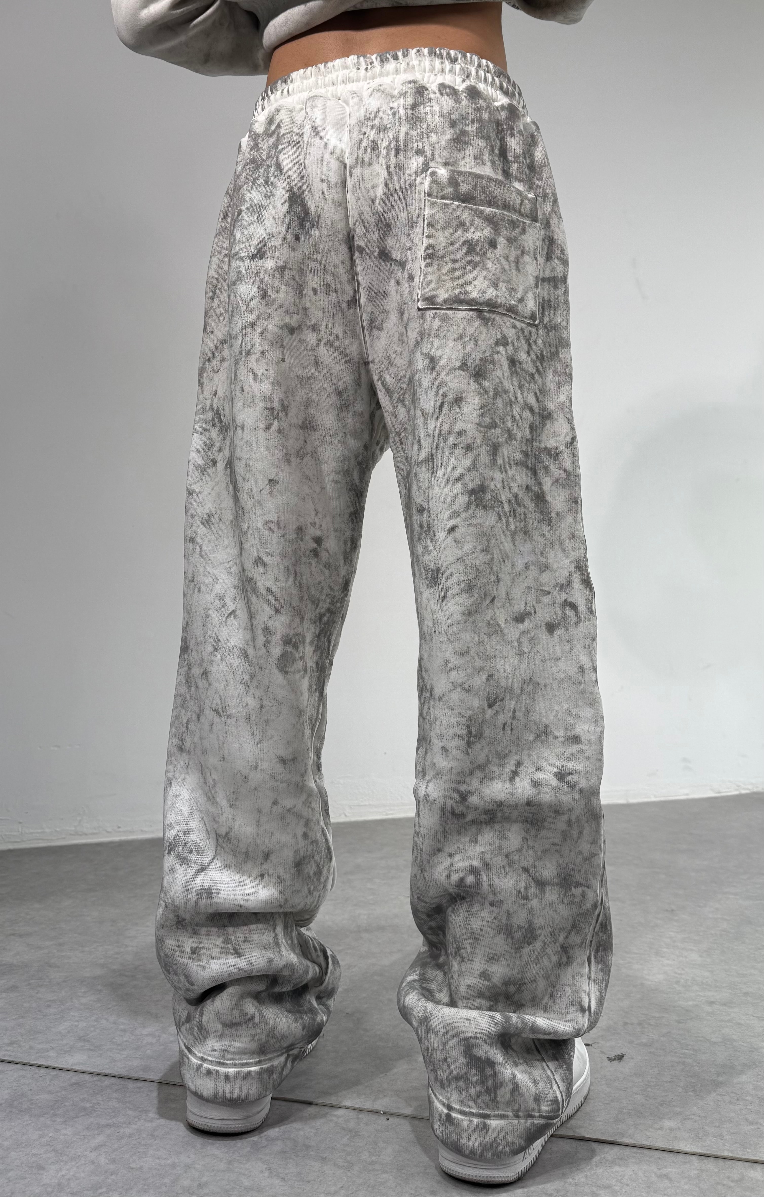 Yıkamalı Oversize Premium Parçalı Baggy Eşofman Altı