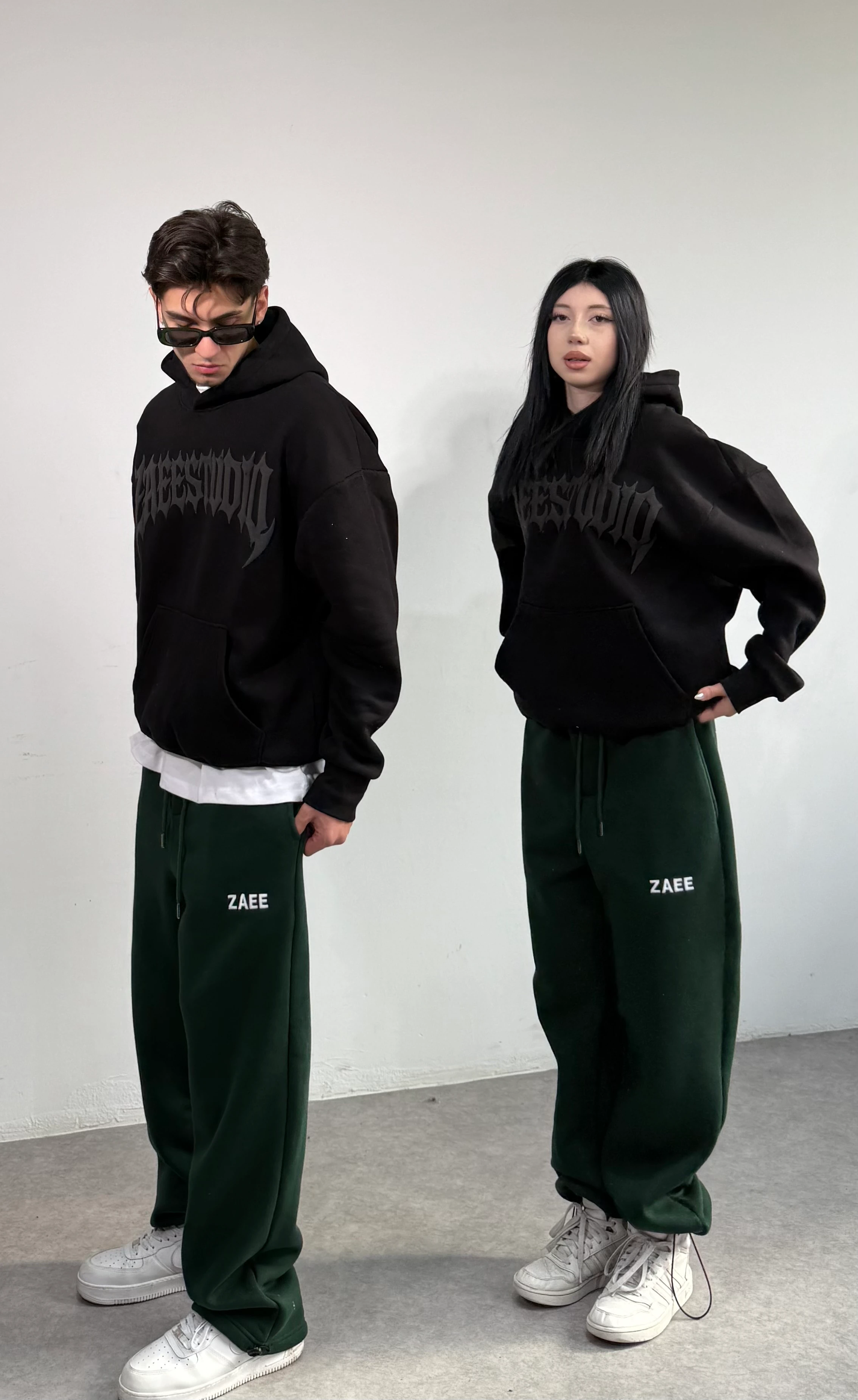 ZAEESTUDIO Renge Renk Baskılı Oversize Sweatshirt
