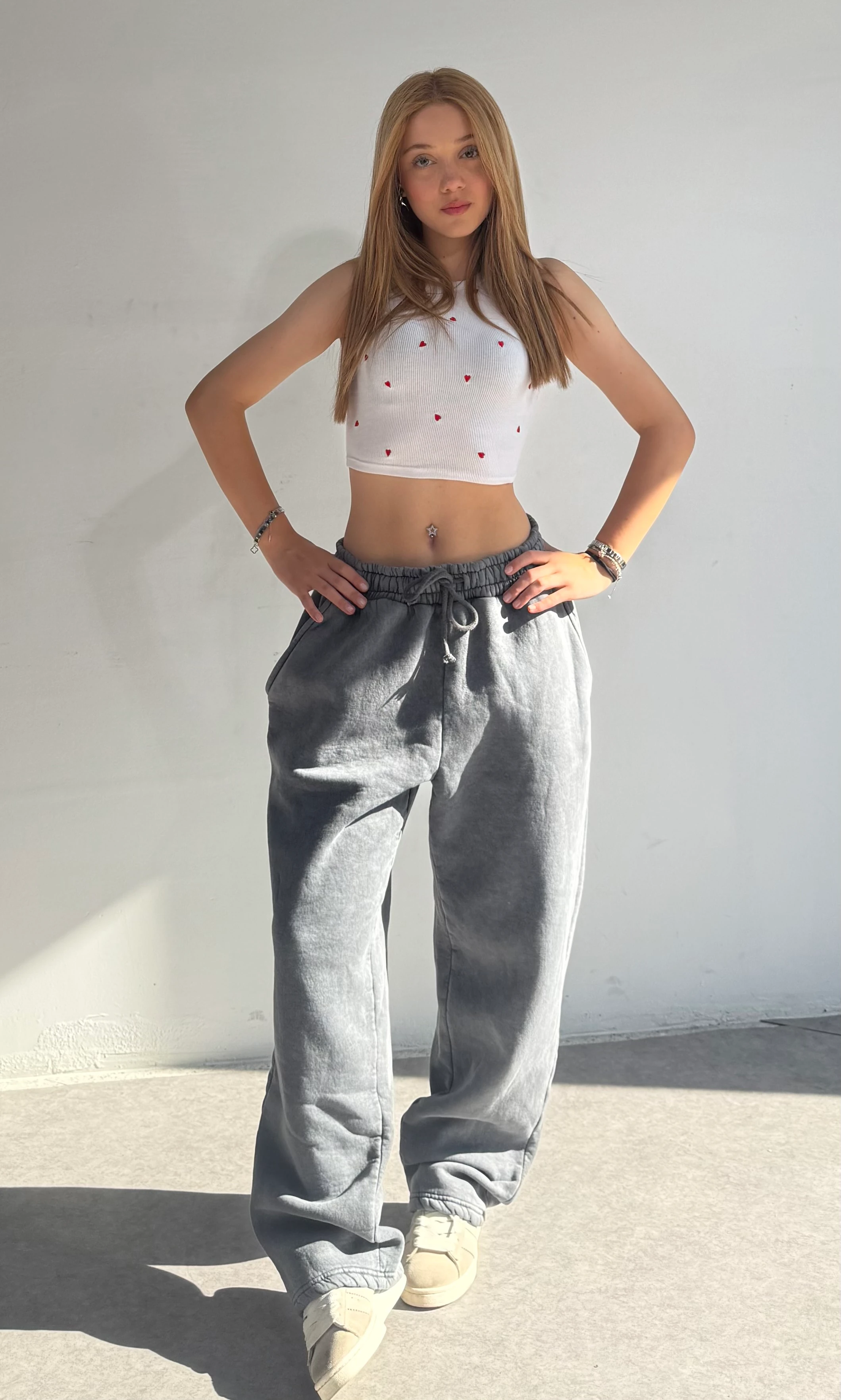 Yıkamalı Özel Kalıp Ektra Oversize Eşofman Altı