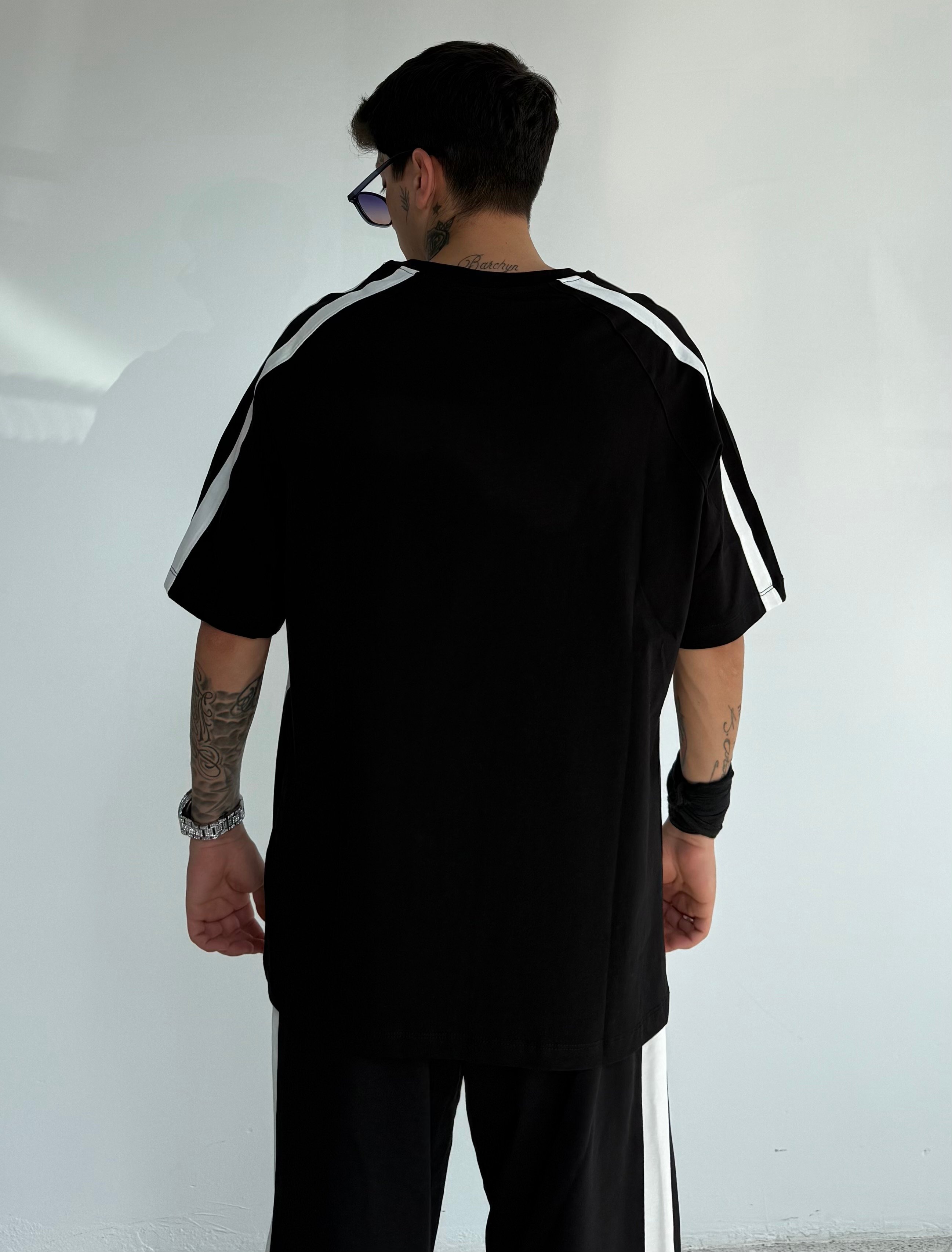 HS Parçalı Oversize Premium Tişört