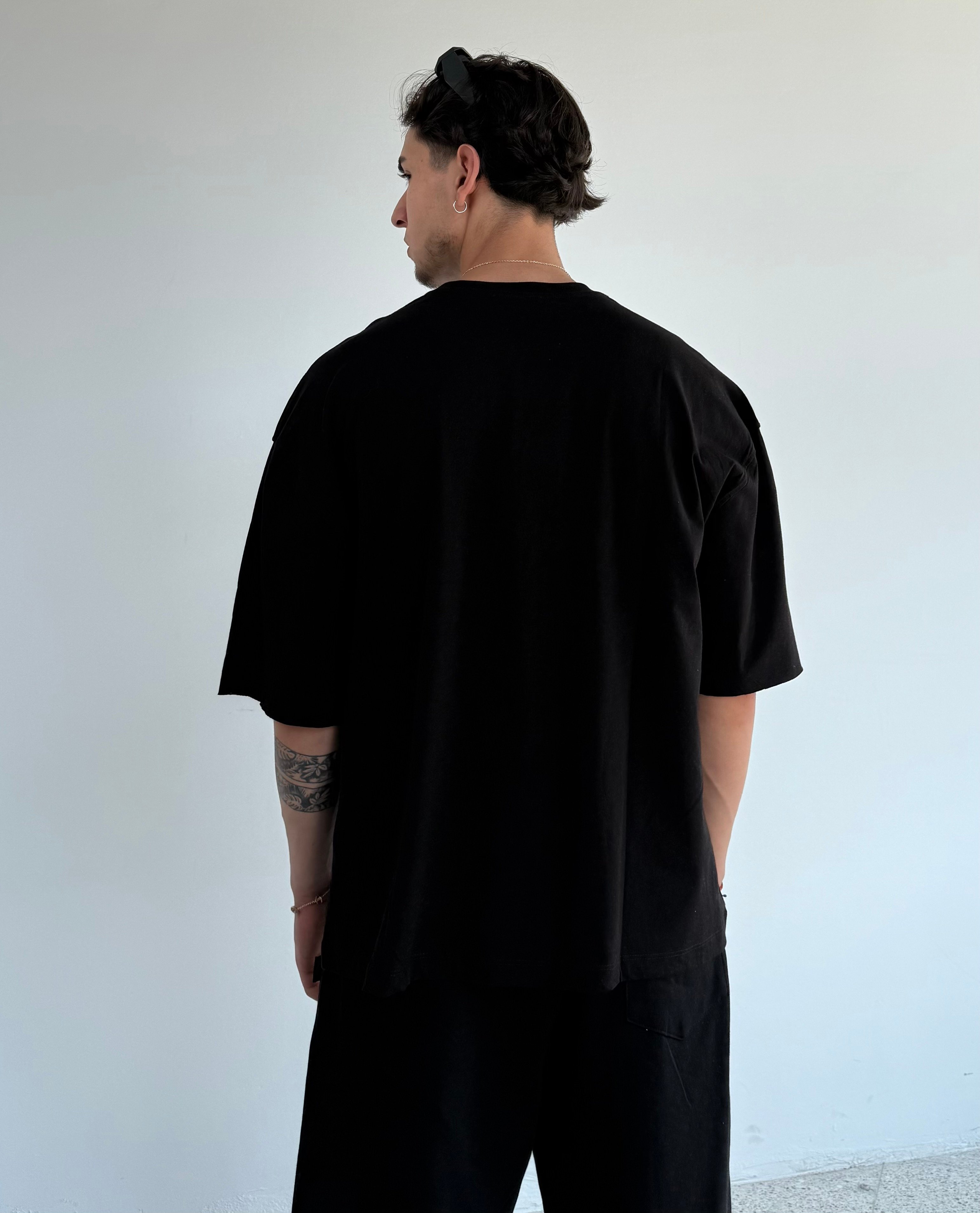HRS Baskılı Crop Boy Oversize Premium Tişört