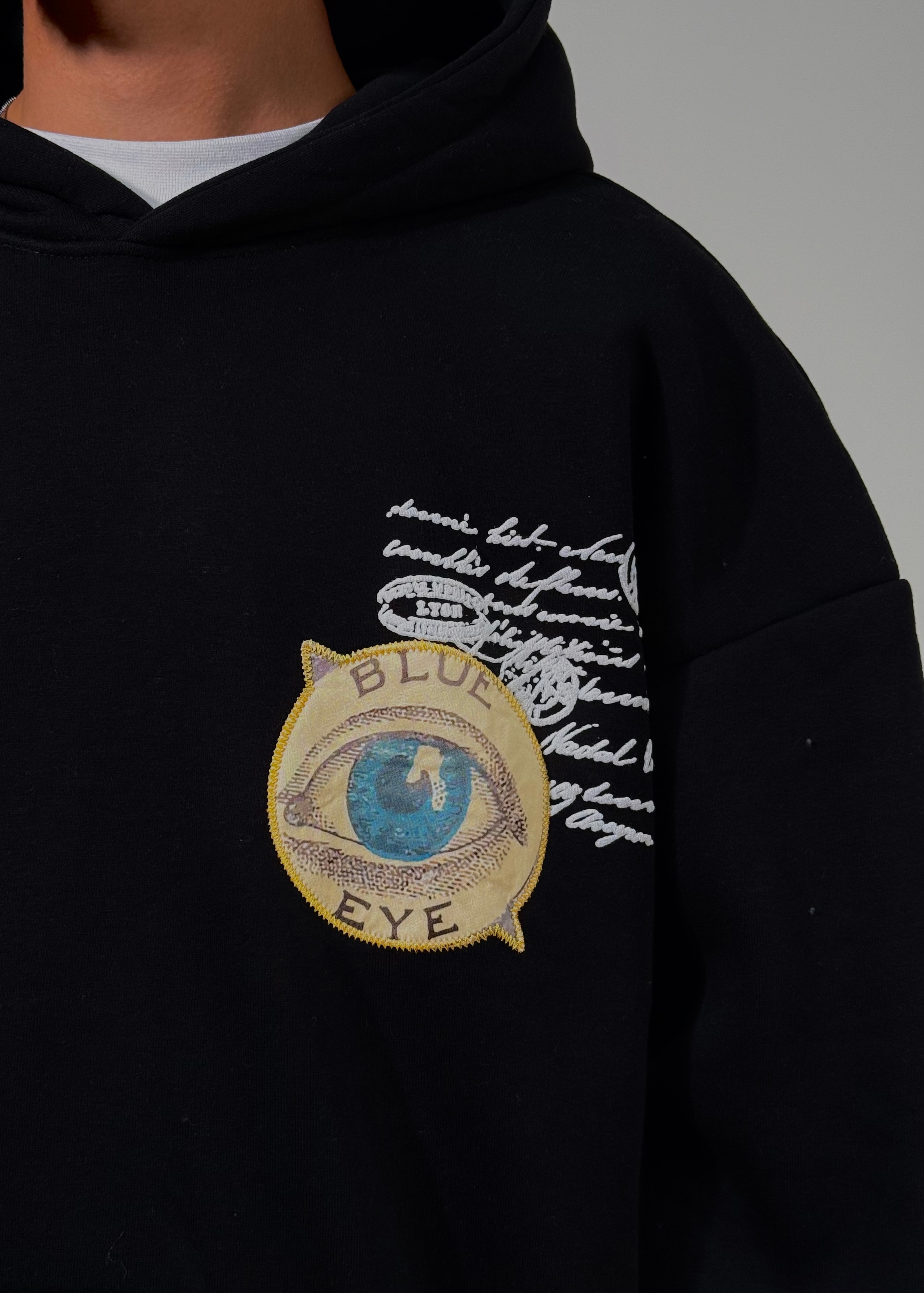 Blue Eye Nakışlı Premium Oversize Sweatshirt