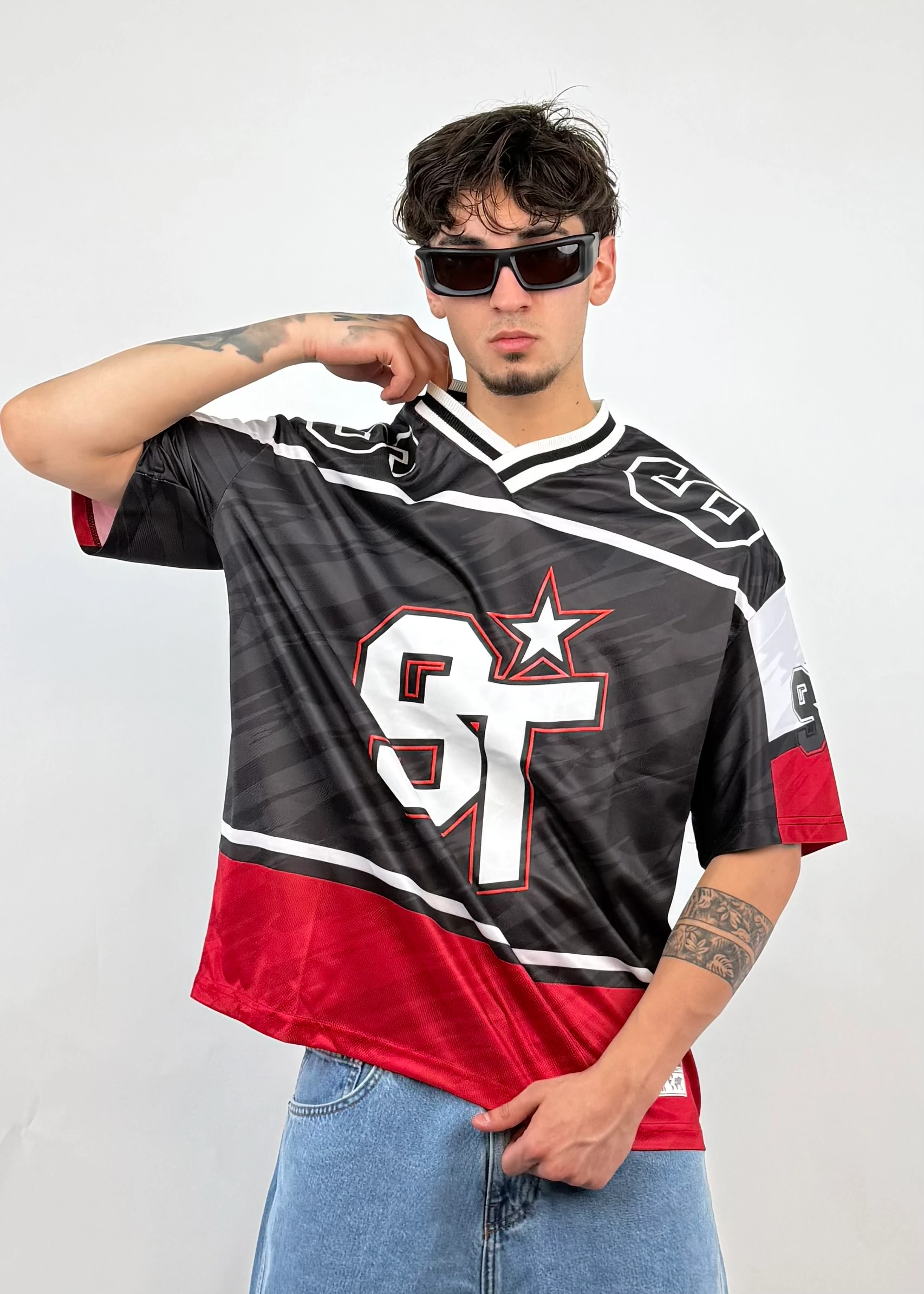 Saint Tears 66 Oversize Hocjky Jarsey Tişört