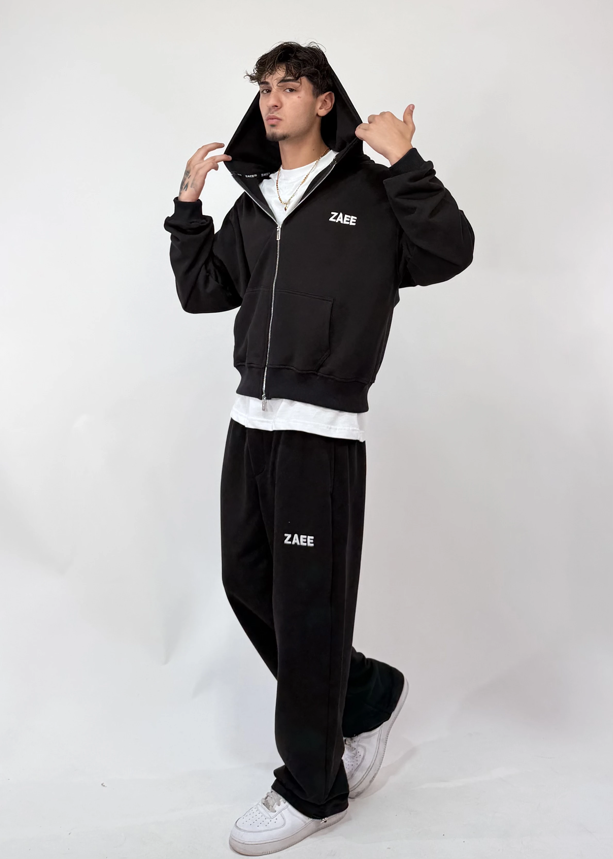 Hello Kitty taşlı Oversize Fermuarlı Hırka
